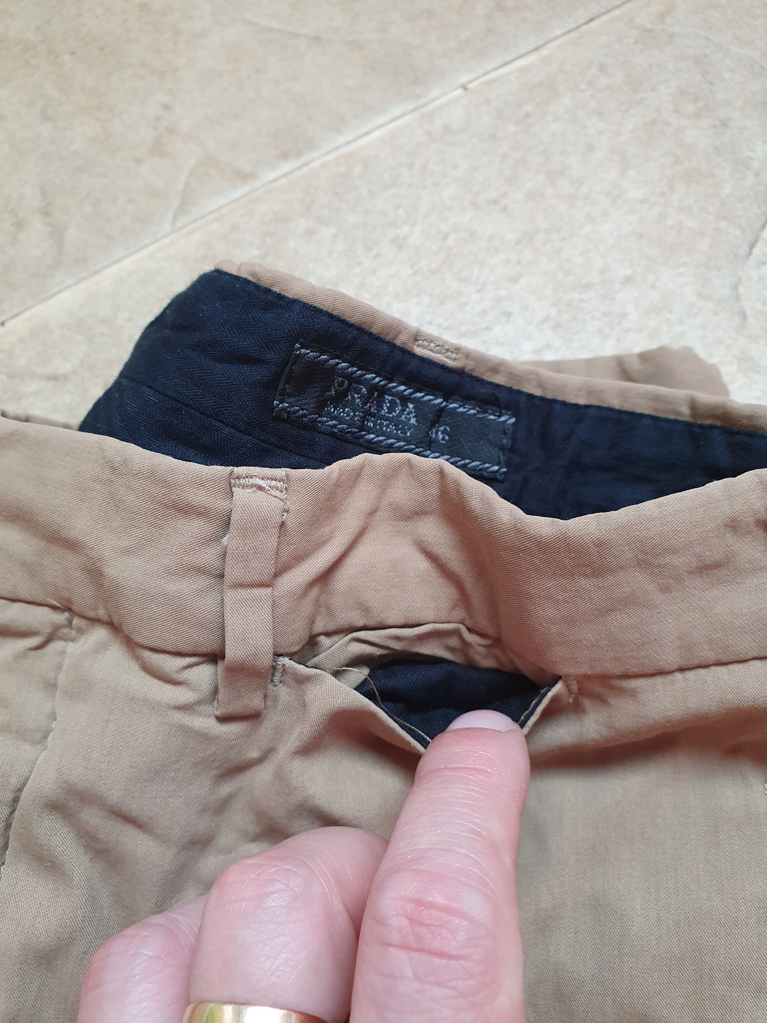 Prada Women's Prada capri pants chinos breeches beige size 46 Size 32" / US 10 / IT 46 - 7 Thumbnail