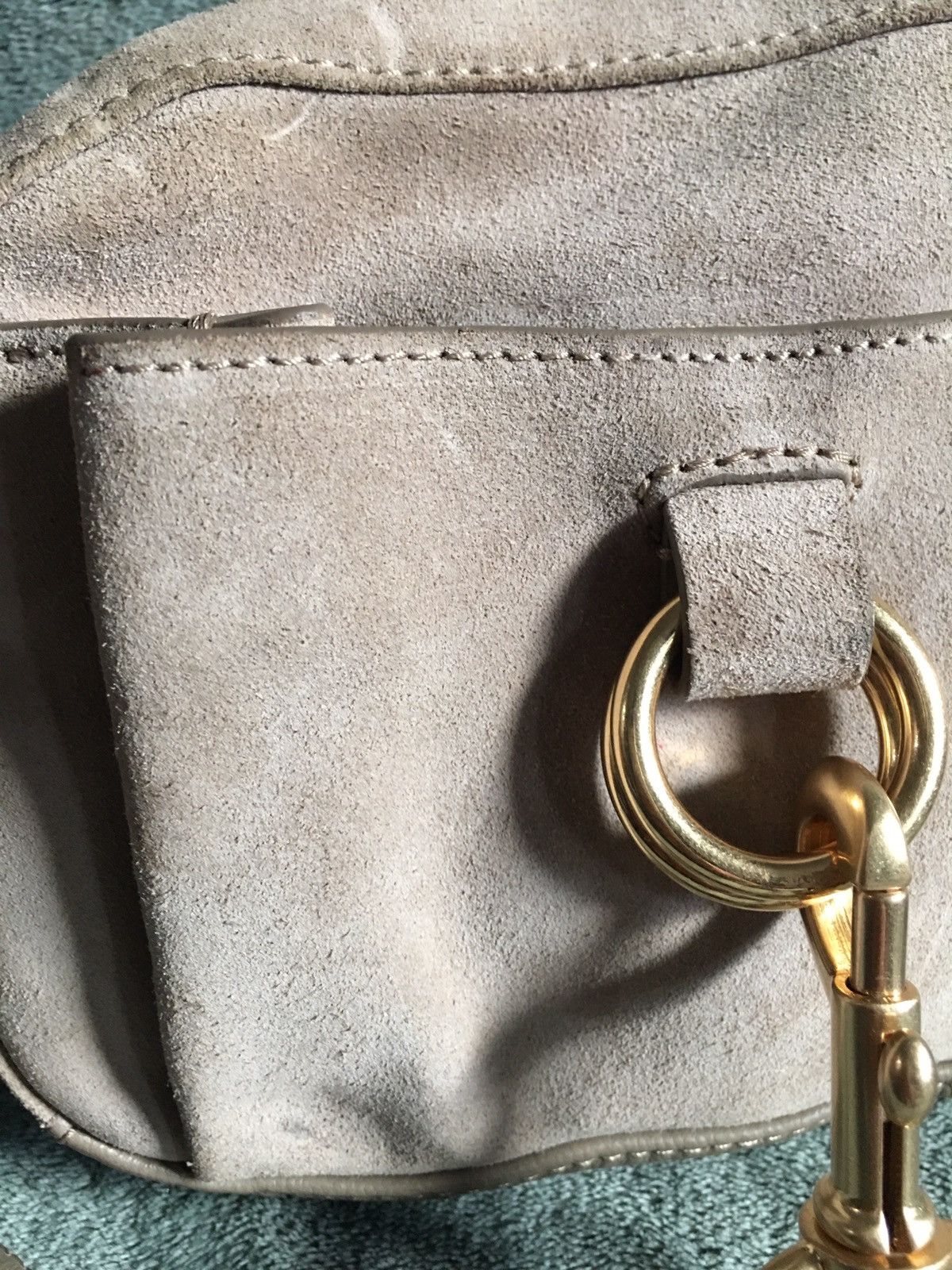 Chloe See by Chloe Suede Leather Beige Crossbody Shoulder Bag Size ONE SIZE - 4 Thumbnail