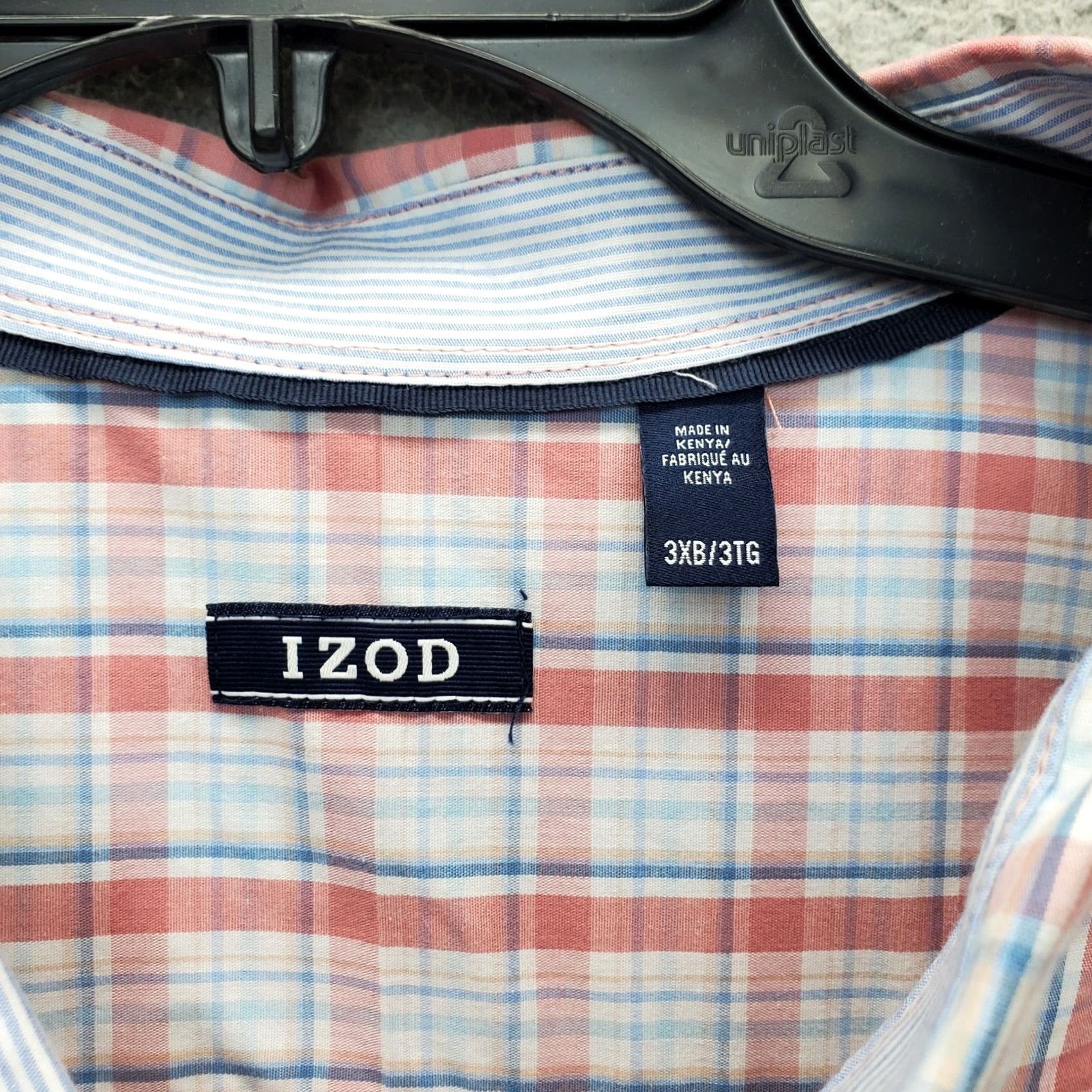 Izod IZOD Mens Shirt 3XB Multi Plaid Performance All-Over Stretch Comfort Button Down Shirt Mens Size US XXL / EU 58 / 5 - 5 Thumbnail