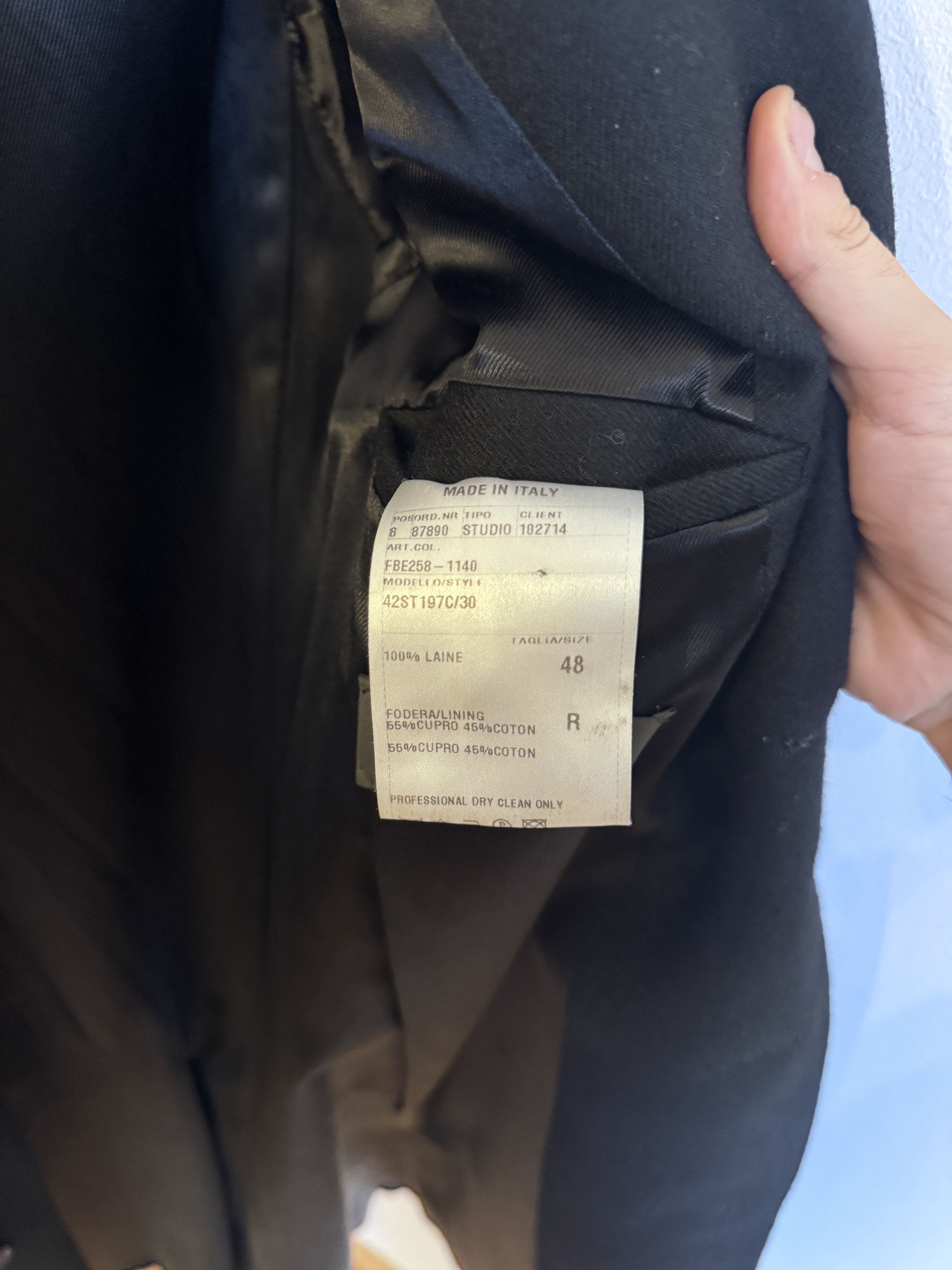 Berluti FW17 Classic 3 Button Coat in Black Wool Size US M / EU 48-50 / 2 - 11 Thumbnail