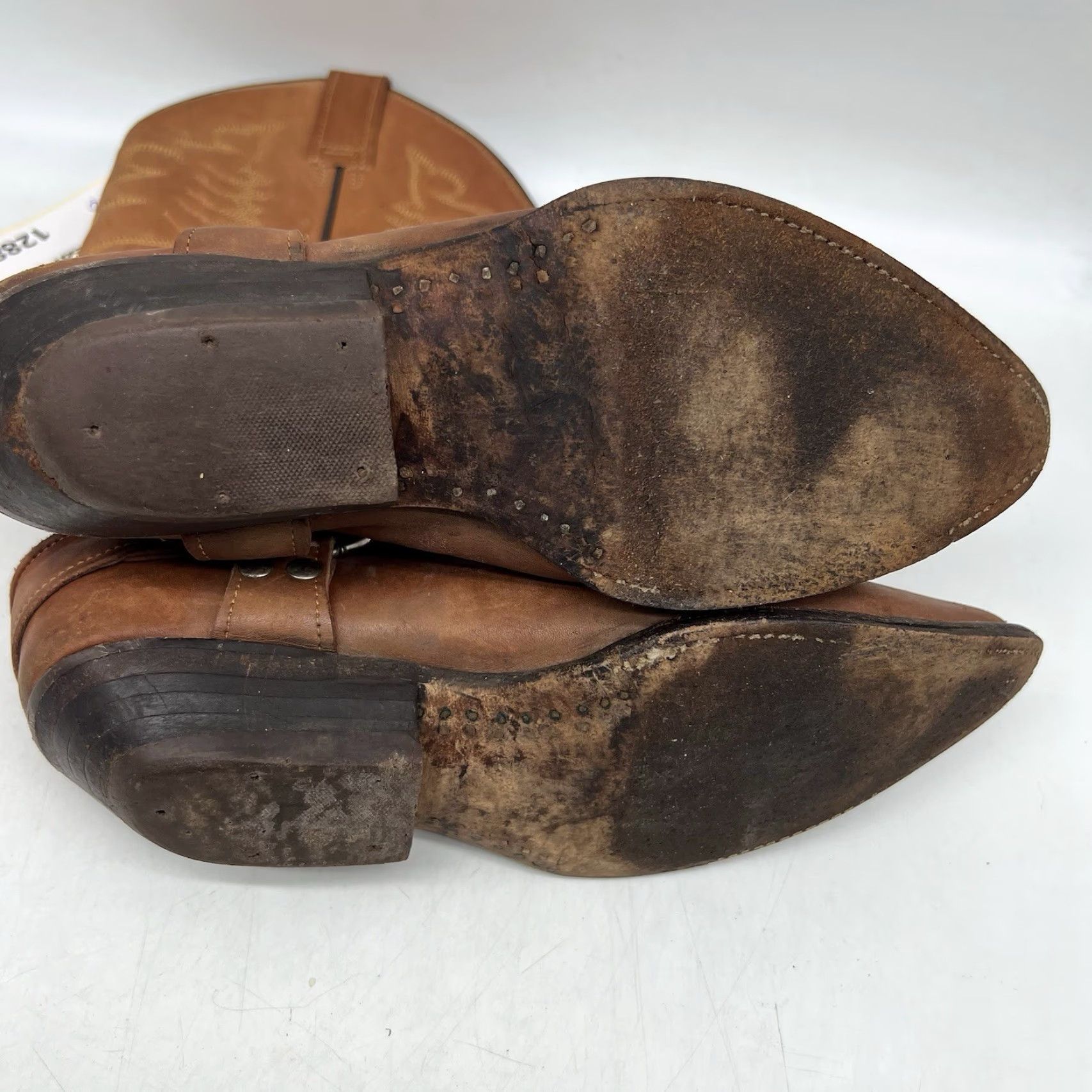 Vintage VINTAGE Soto Western Cowgirl Boots Women 7.5 Brown Leather Pointed Toe Low Heel Embroidered Western Style Size US 7.5 / IT 37.5 - 6 Thumbnail