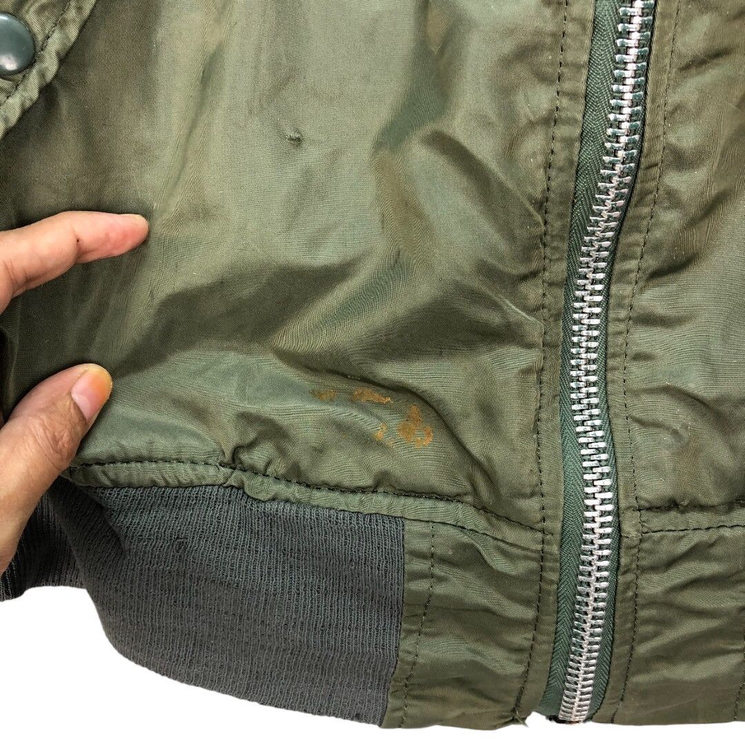 Alpha Industries Vintage ALPHA Made In Usa USAF MA-1 Bomber Jacket #4878-37 Size US L / EU 52-54 / 3 - 8 Thumbnail