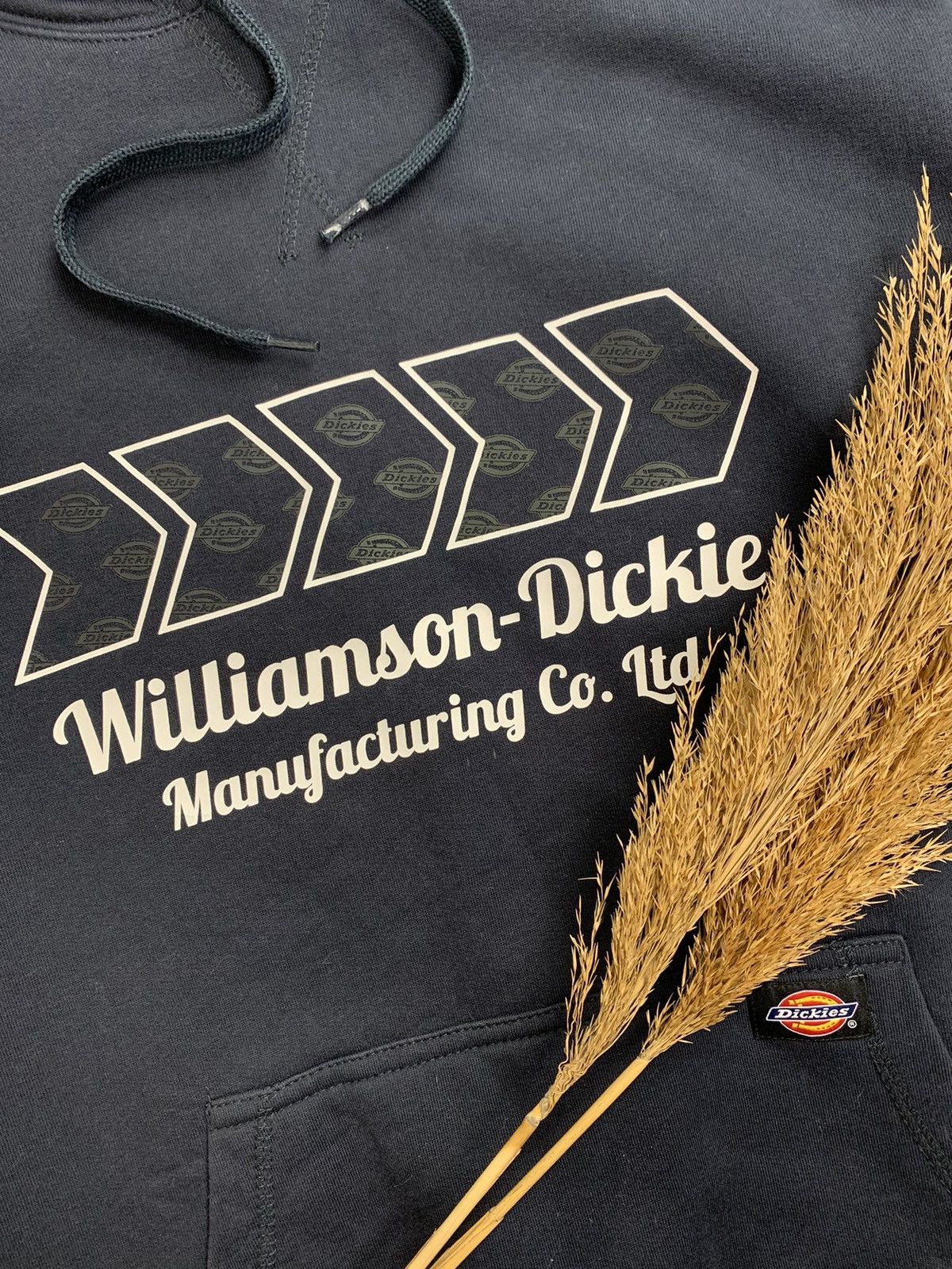 Dickies × Vintage Vintage Dickies Overprinted Logo Heavy Cotton Hoodie Size US L / EU 52-54 / 3 - 6 Thumbnail