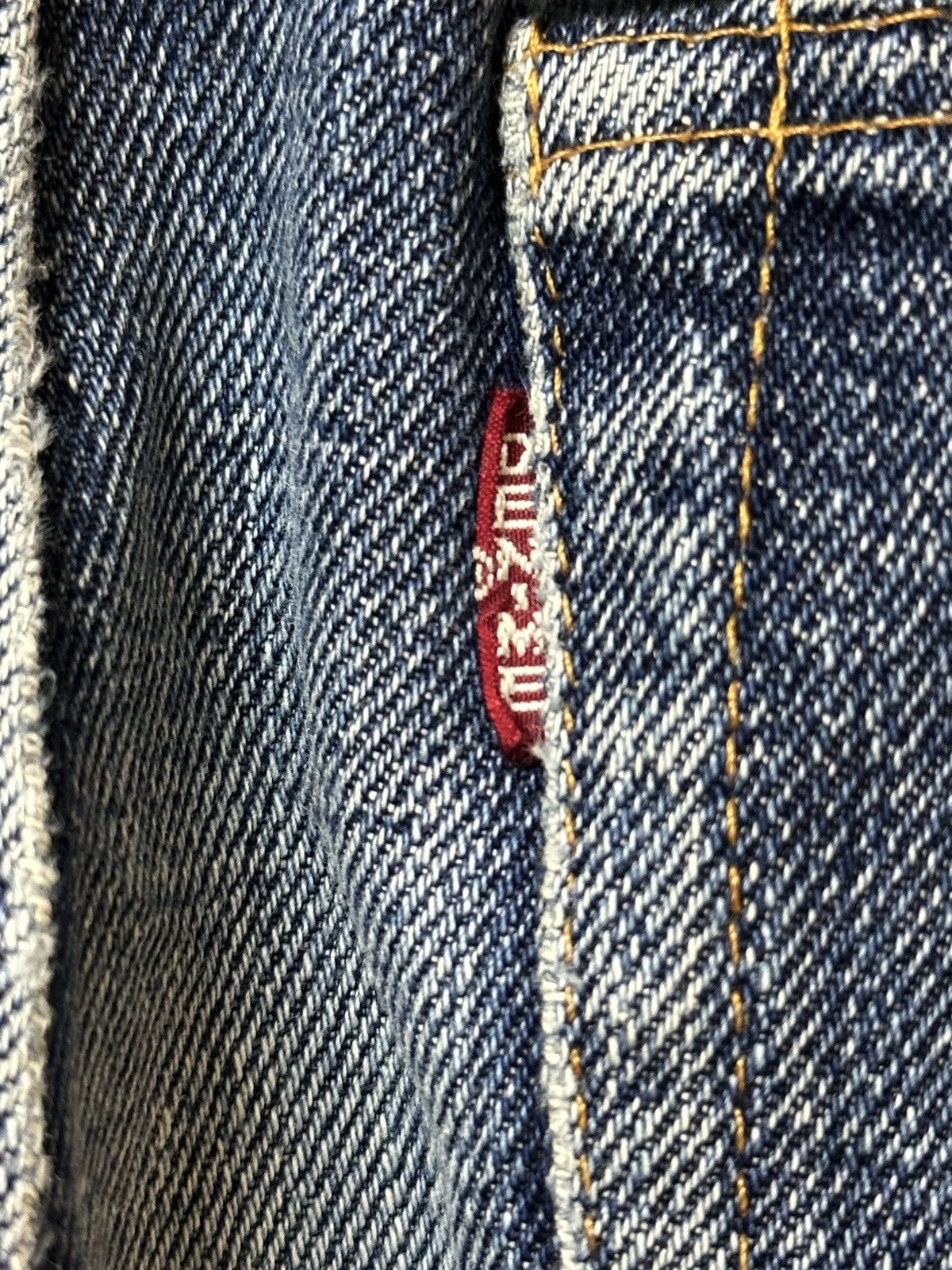 Denime Vintage Japan Denime Selvage Blue Faded Wash Distress Jeans Size US 29 - 13 Thumbnail
