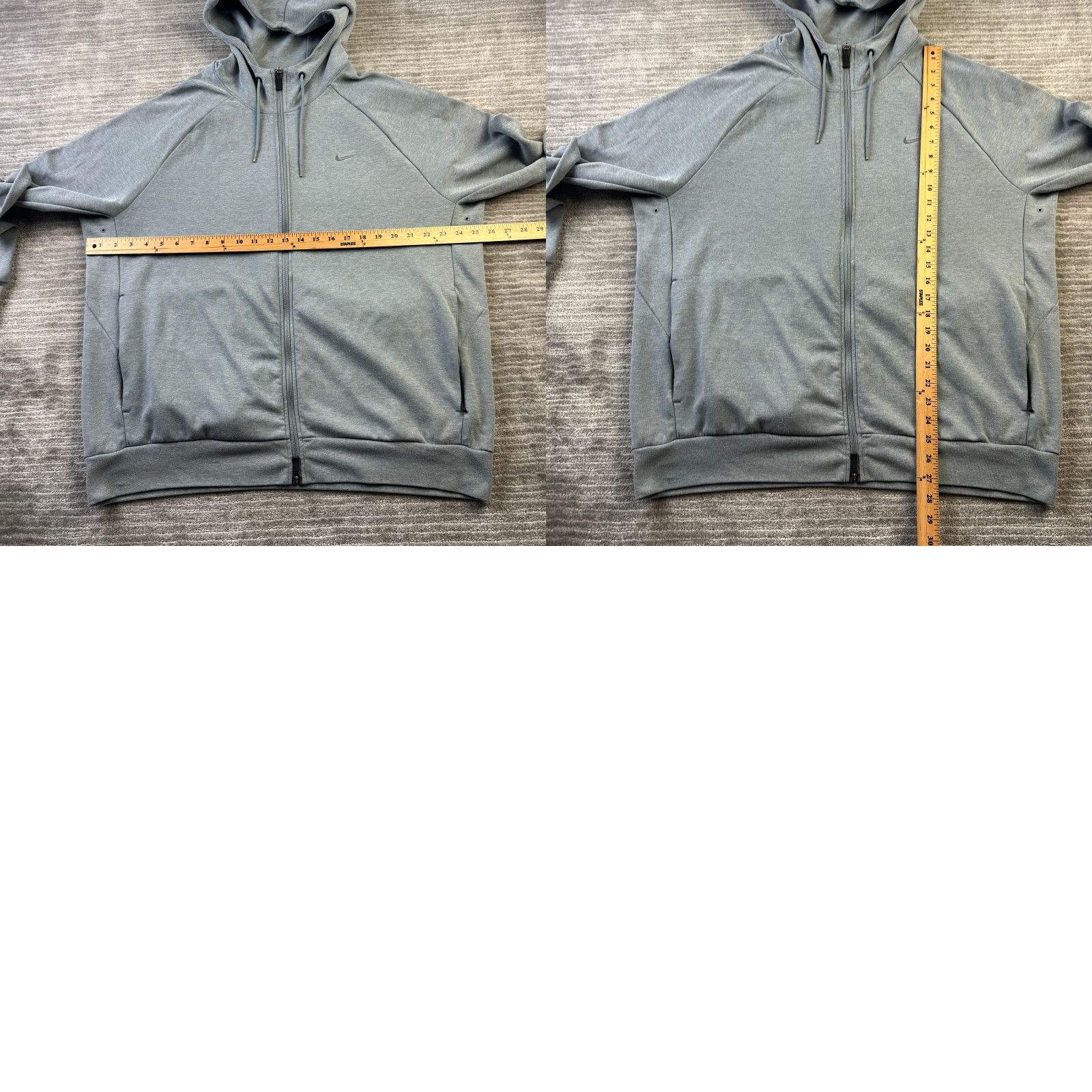 Nike Nike Hoodie Mens Extra Large Gray Primary Fleece UV Performance Dri Fit Size US XL / EU 56 / 4 - 9 Thumbnail