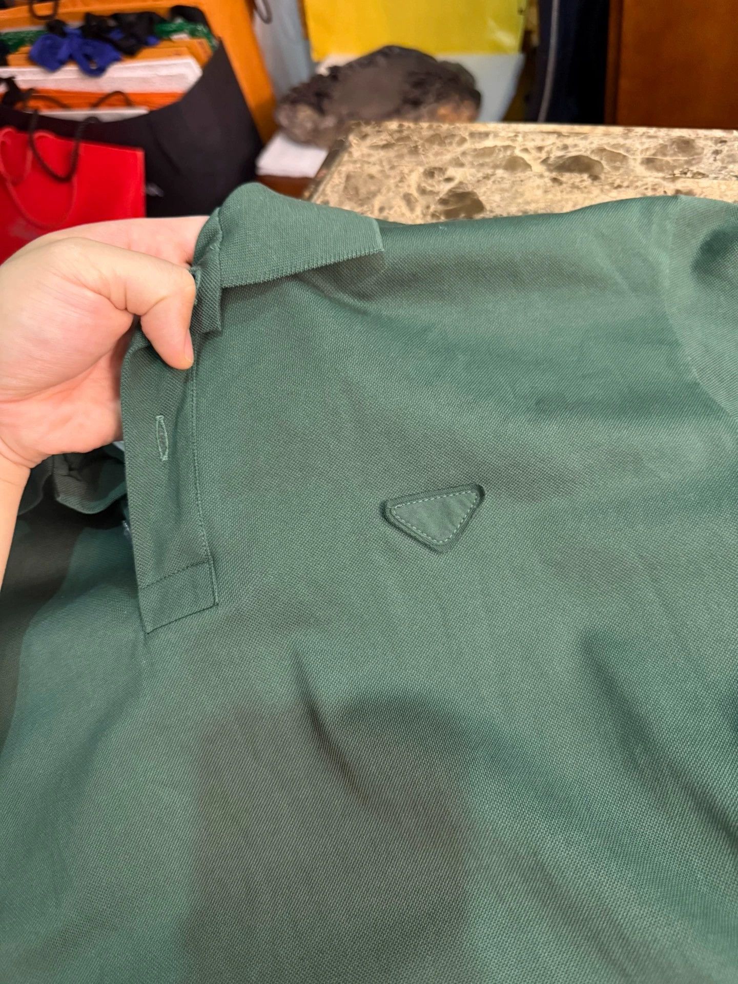 Prada Prada Two-Piece XL Polo & Jacket New Color Triangle Logo Size US XL / EU 56 / 4 - 4 Thumbnail