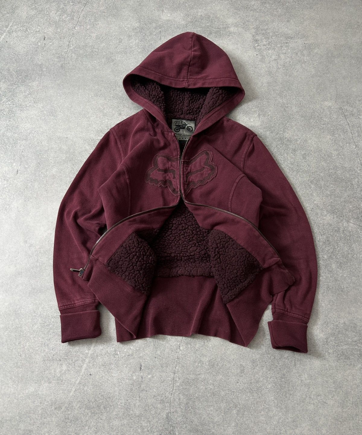 Fox Racing Vintage Fox Racing Big logo Sherpa hoodies y2k womens Size S / US 4 / IT 40 - 1 Thumbnail