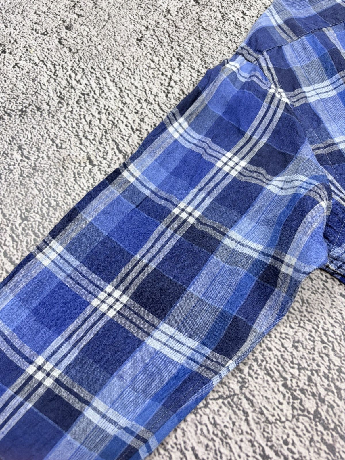 Ralph Lauren Polo Ralph Lauren 100% Linen Plaid Summer Shirt XXL Size US XXL / EU 58 / 5 - 14 Thumbnail