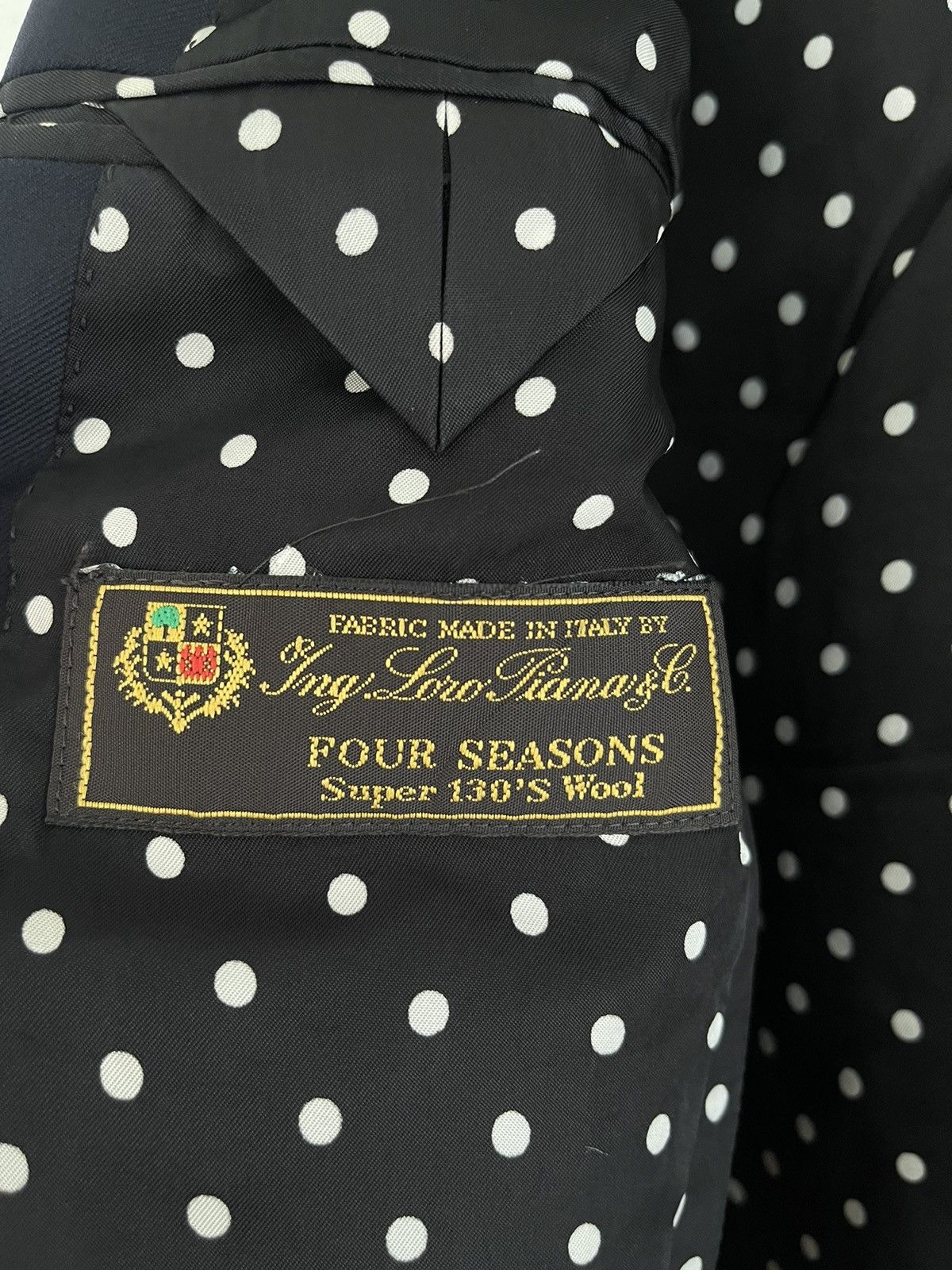 Loro Piana × Wacko Maria Guilty Parties Loro Piana Polkadot Super 130s Wool Blazer Size 38L - 6 Thumbnail