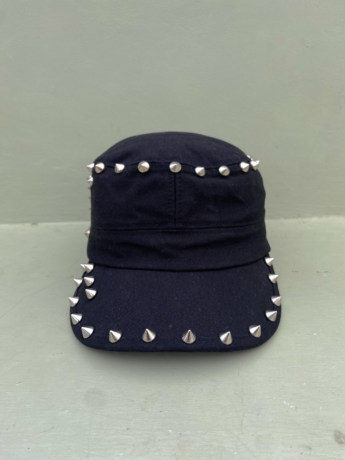 If Six Was Nine 💥BINDING OVER💥tankus punk style studded ifsix patrol hat Size ONE SIZE - 2 Thumbnail