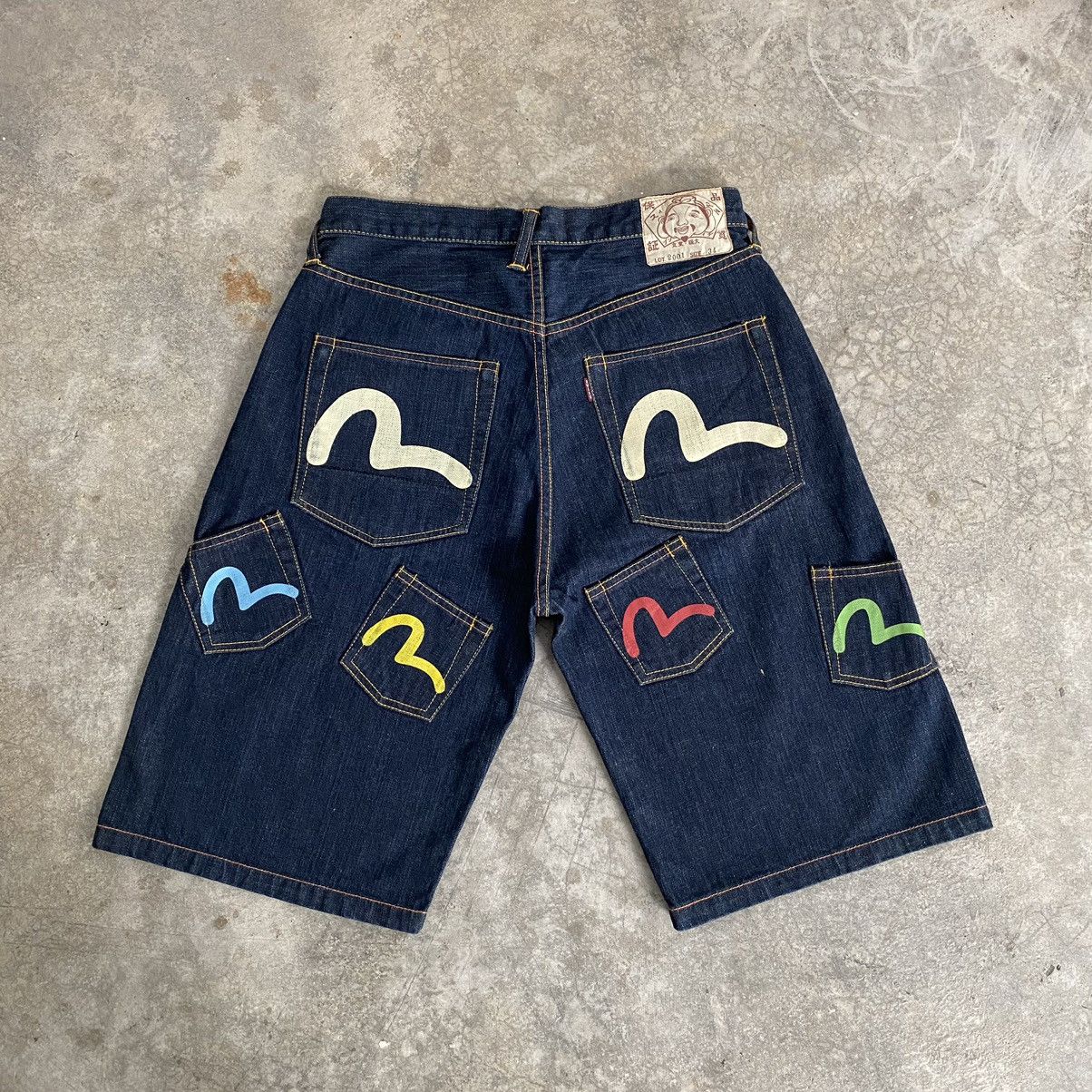 Evisu × Vintage Vintage Evisu Multi Pocket Wide Baggy Denim