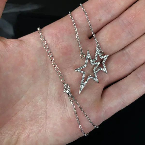 VIBE Crystal Star Necklace Pop Chain Jewelry Size ONE SIZE - 5 Thumbnail