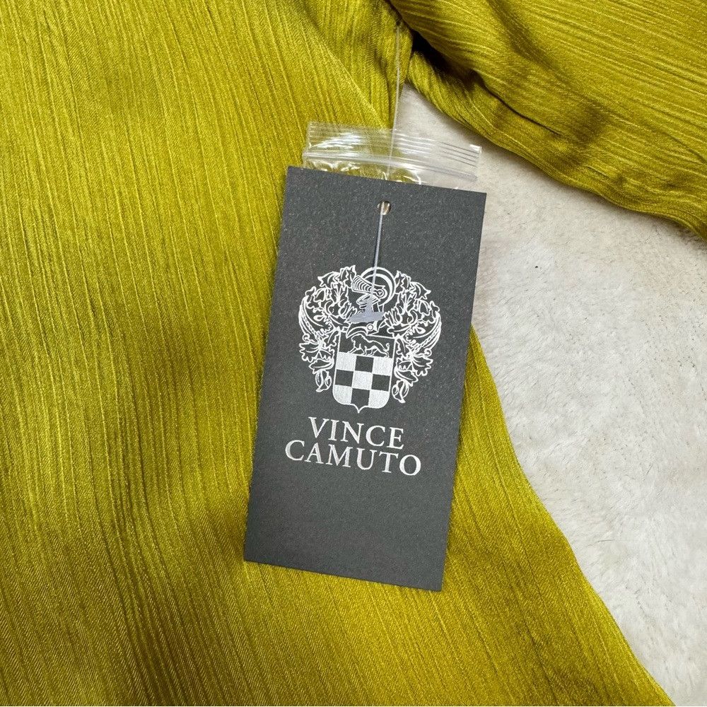 Vince Camuto NWT New Vince Camuto Lime Green Long Sleeve Blouse Size L Size L / US 10 / IT 46 - 7 Thumbnail