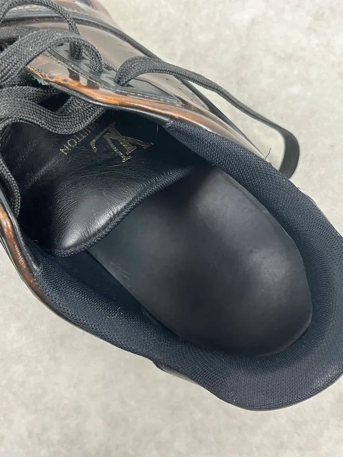 Louis Vuitton Louis Vuitton LV Trainer Brown Glass Sneakers Size US 10 / EU 43 - 10 Thumbnail