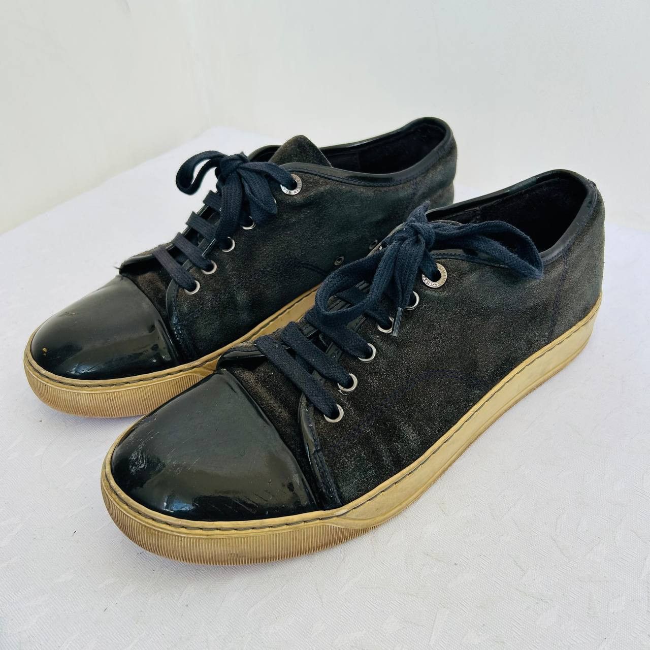 Lanvin Lanvin DBb1 suede and leather #254 Size US 6 / EU 39 - 1 Thumbnail