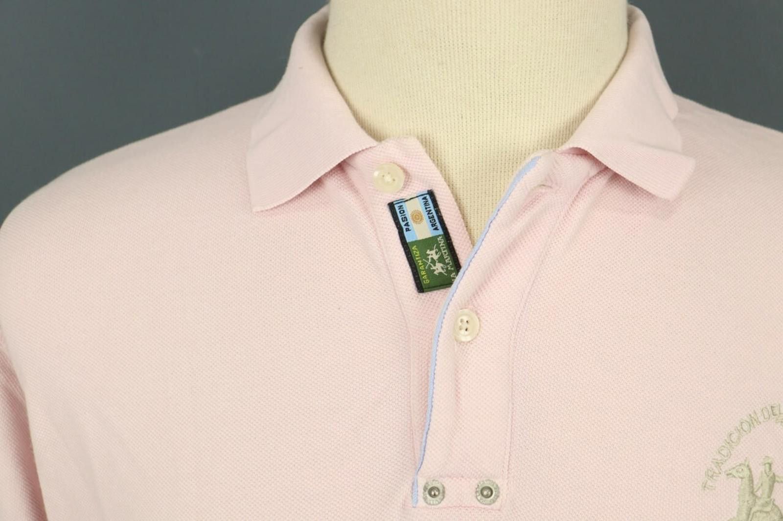 La Martina La Martina Pink Short Sleeve Polo Shirt Size 2XL Size US XXL / EU 58 / 5 - 6 Thumbnail
