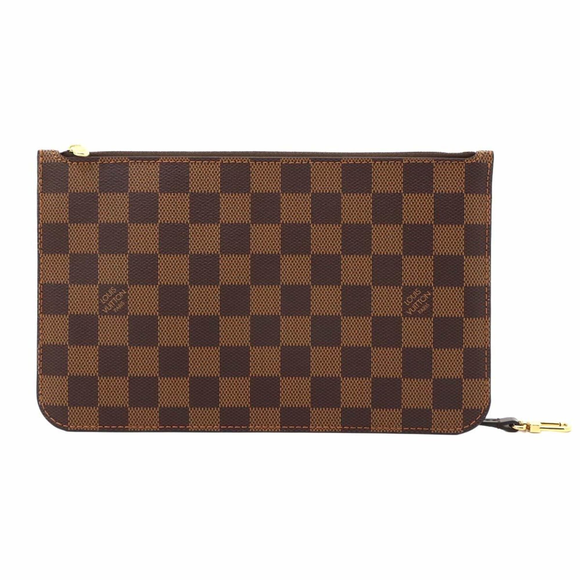 Louis Vuitton Louis Vuitton Damier Neverfull Handbag Pouch, Ebene Leather, Gold Hardware. Size ONE SIZE - 1 Thumbnail
