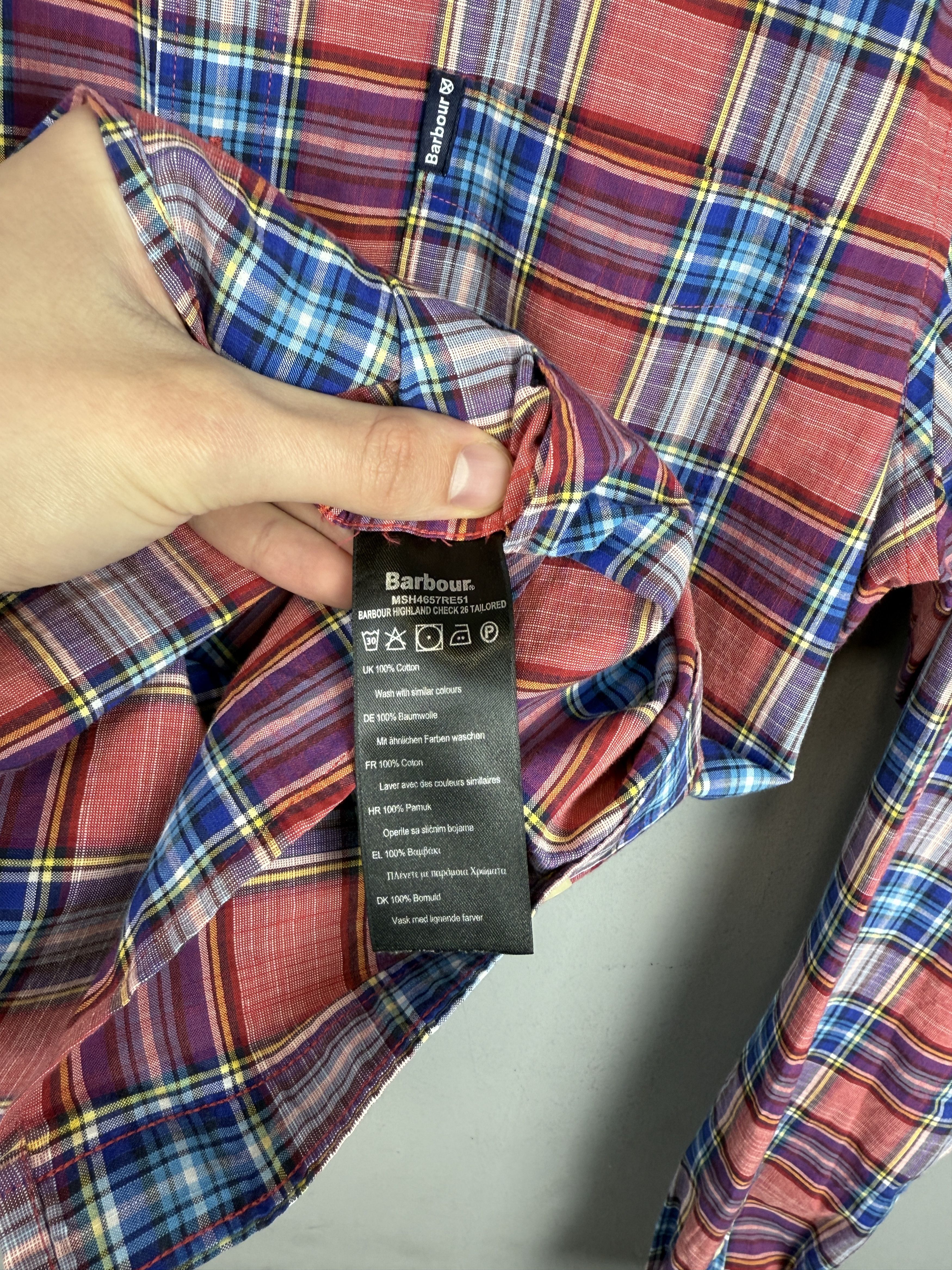Barbour Barbour Button Down Check Flannel Shirt Multicolor Red Plaid Size US M / EU 48-50 / 2 - 6 Thumbnail