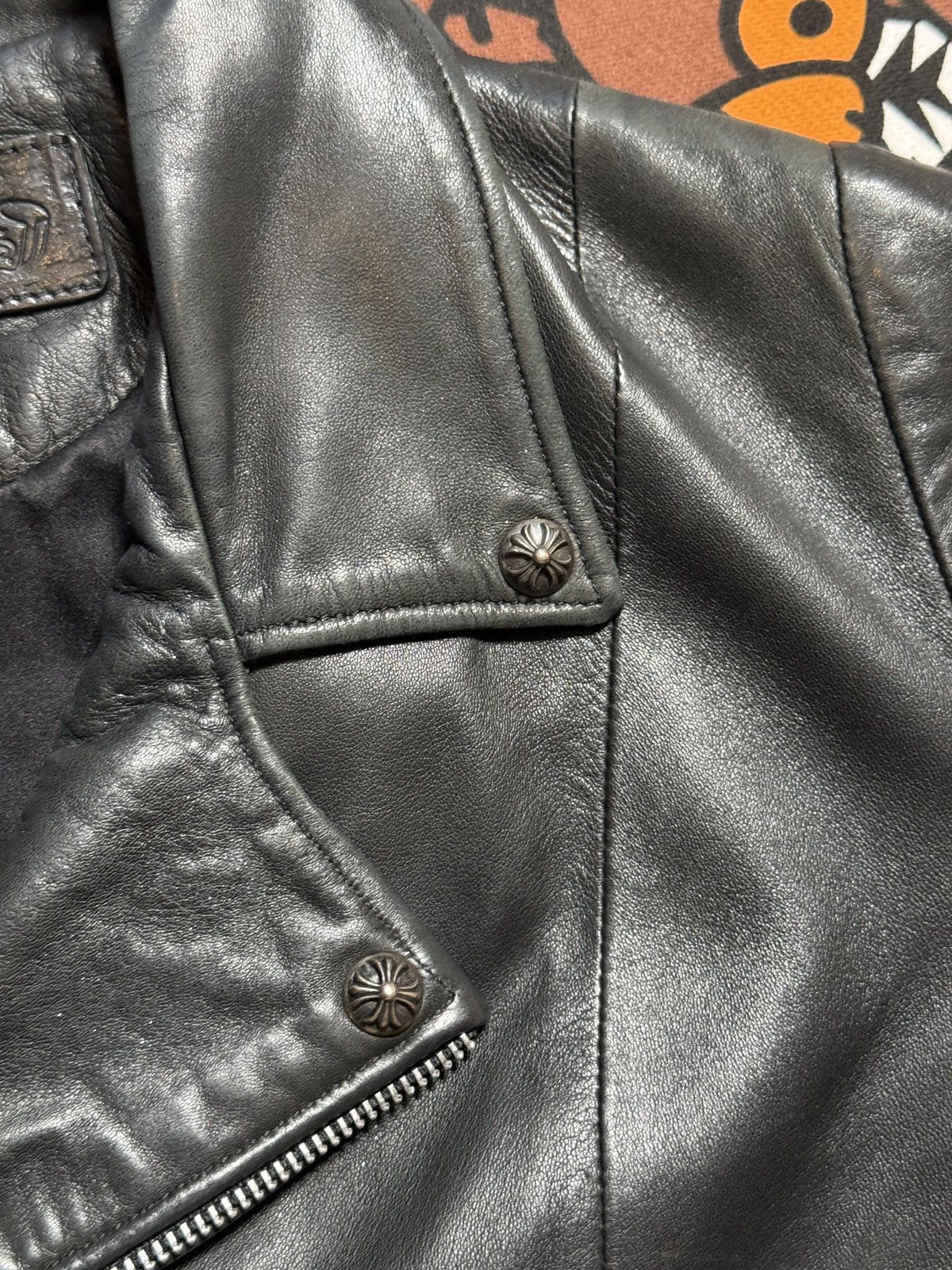 Chrome Hearts Chrome Hearts Vintage Leather Biker Jacket Size US M / EU 48-50 / 2 - 5 Thumbnail
