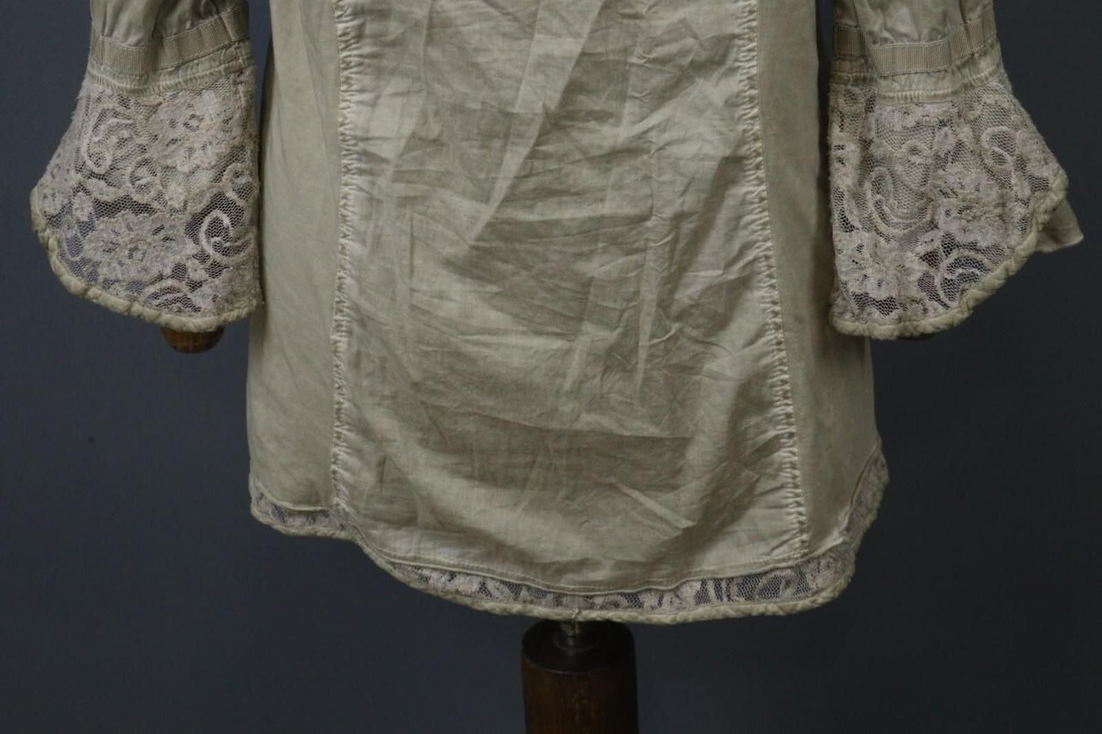 Bottega Veneta Bottega Tan Cotton Ruffle Trim Front Mini Dress Size 2XL Size XXL / US 16-18 / IT 52-54 - 12 Thumbnail