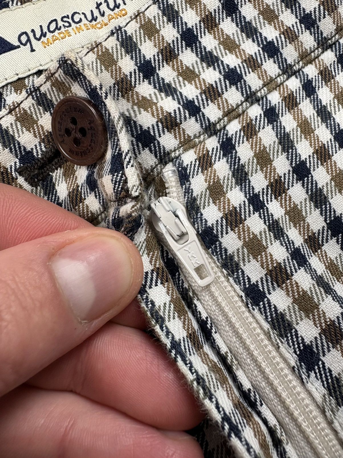 Aquascutum AQUASCUTUM Vintage Hype Checkered Streetwear Casual Rare Size 34" / US 12 / IT 48 - 8 Thumbnail