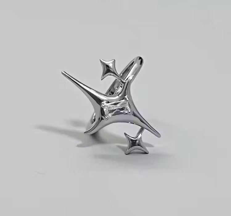 Jewelry Abstract Star Adjustable Ring Size ONE SIZE - 1 Thumbnail