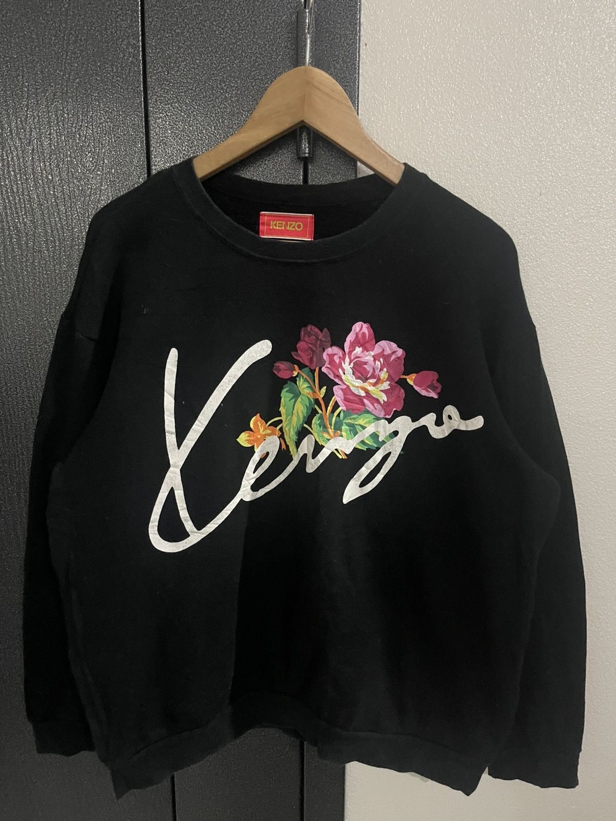 Kenzo Vintage Kenzo Floral Sweatshirt Size L / US 10 / IT 46 - 4 Thumbnail