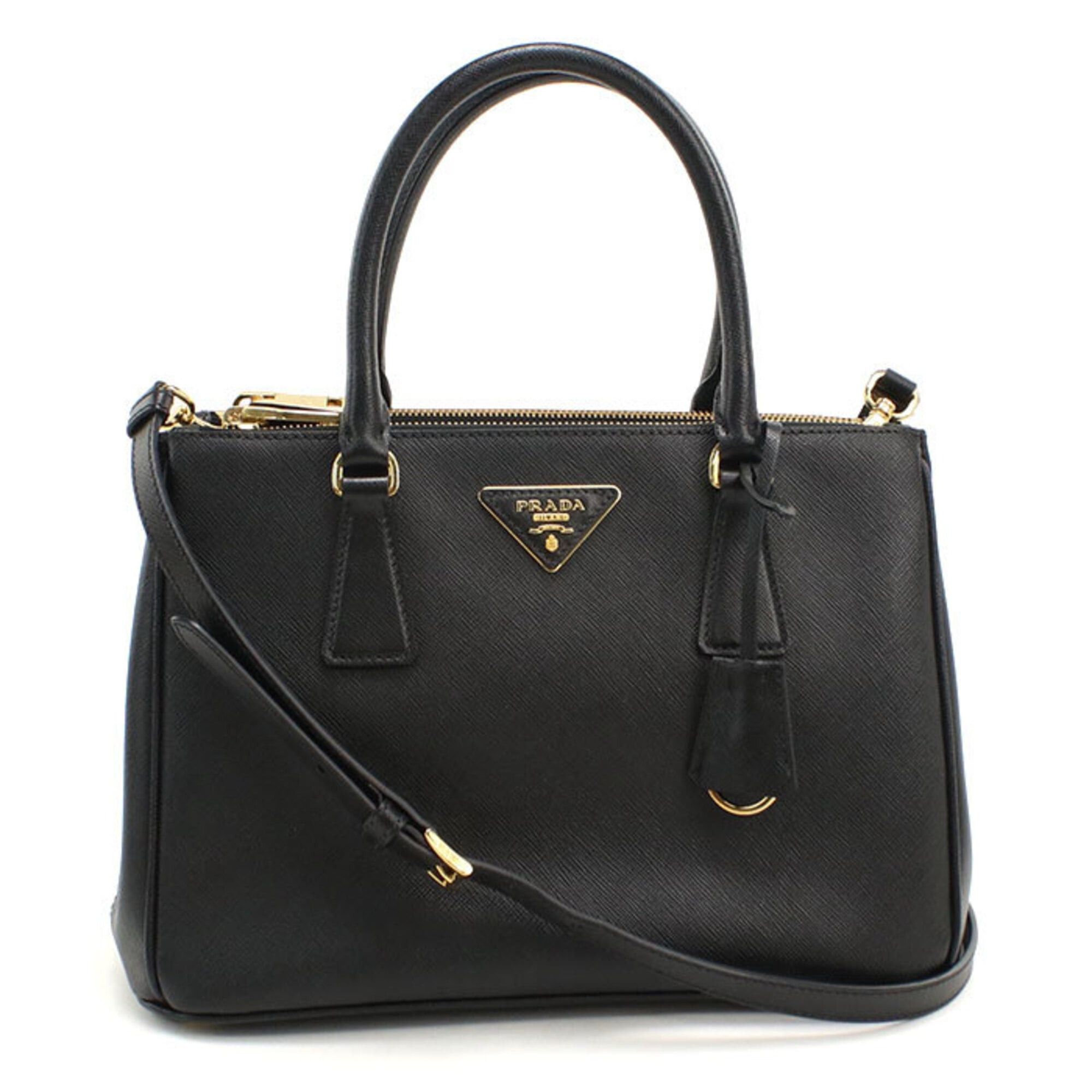 Prada PRADA tote bag 1BA863 medium Galleria women's black Size ONE SIZE - 1 Thumbnail