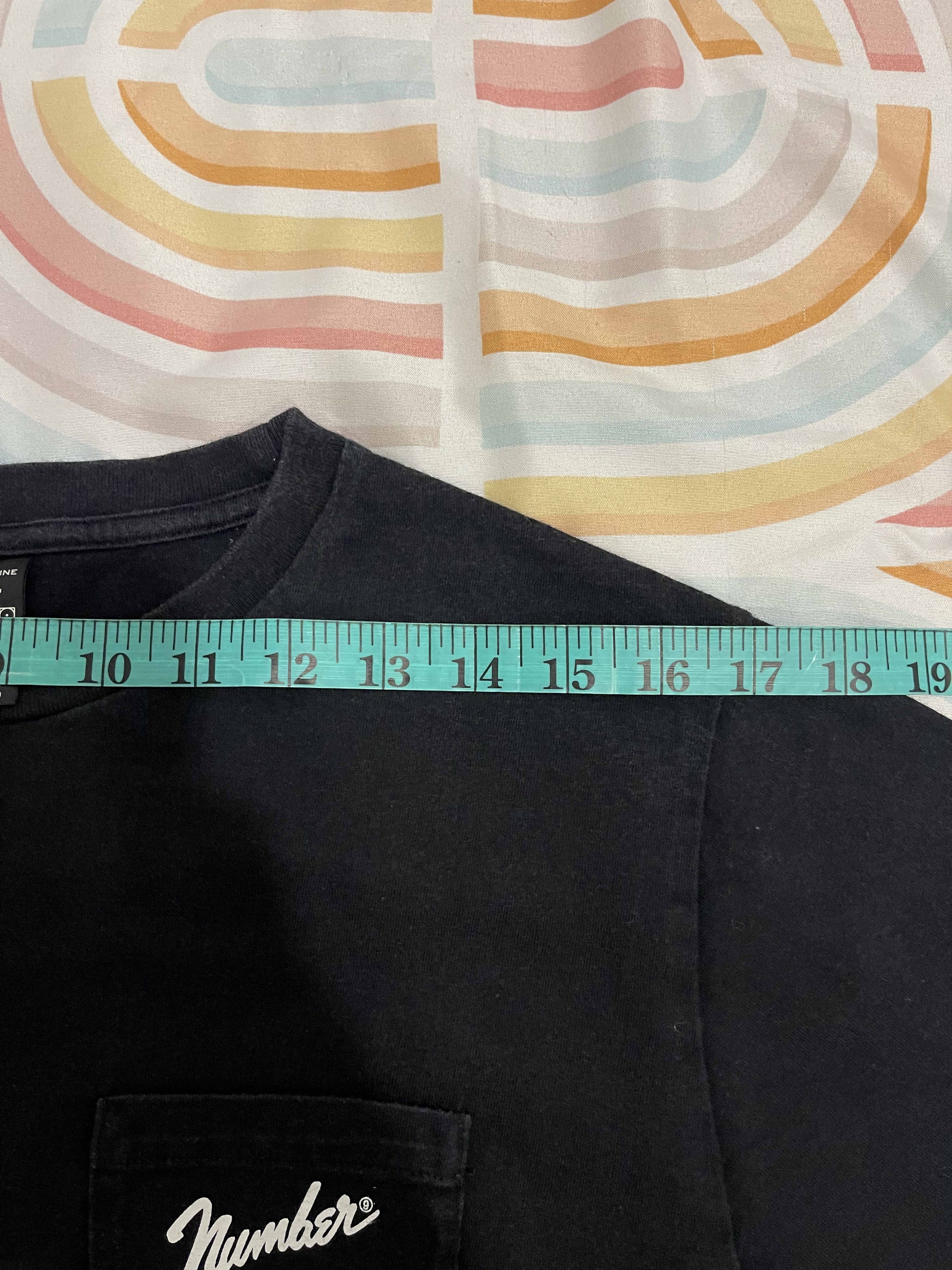 Number (N)ine Number Nine Fender Single Pocket Black Tee Size US M / EU 48-50 / 2 - 8 Thumbnail
