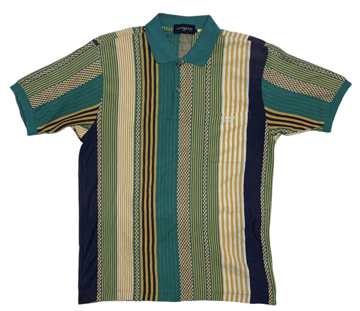 Designer Zanobetti italy men’s polo shirt retro knit shirt Size US M / EU 48-50 / 2 - 2 Thumbnail