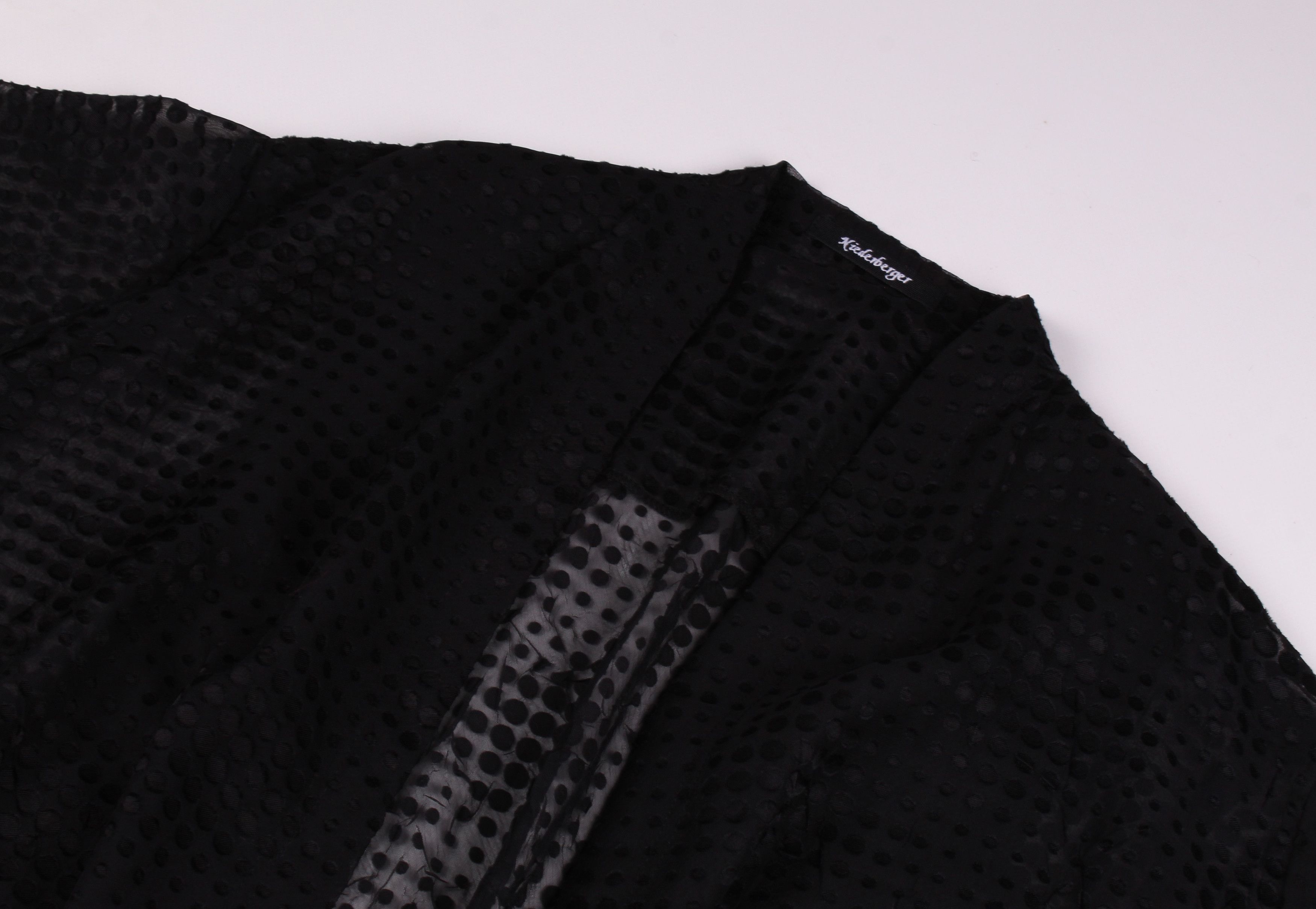 Japanese Brand Avant Garde Niederberger Mesh Polka Dot Open Cardigan Cape Size ONE SIZE - 2 Thumbnail