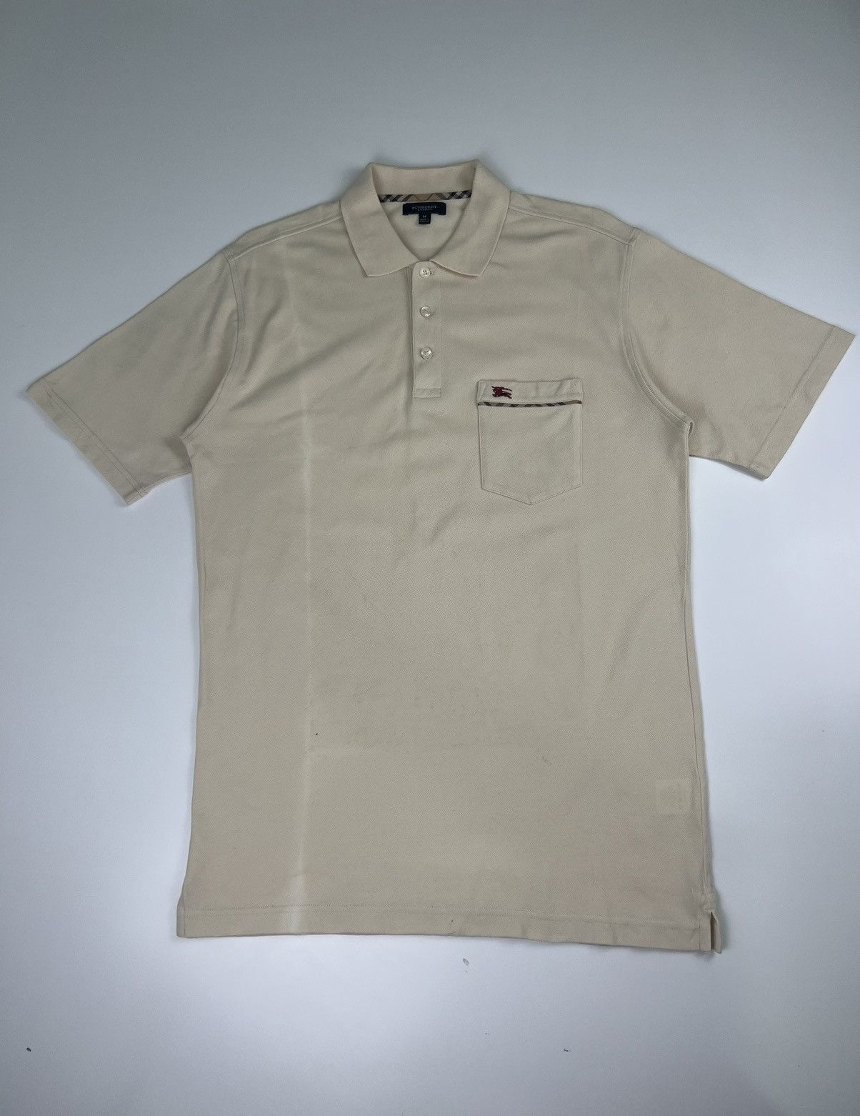 Vintage Burberry London Single Pocket Polo Shirt Tee