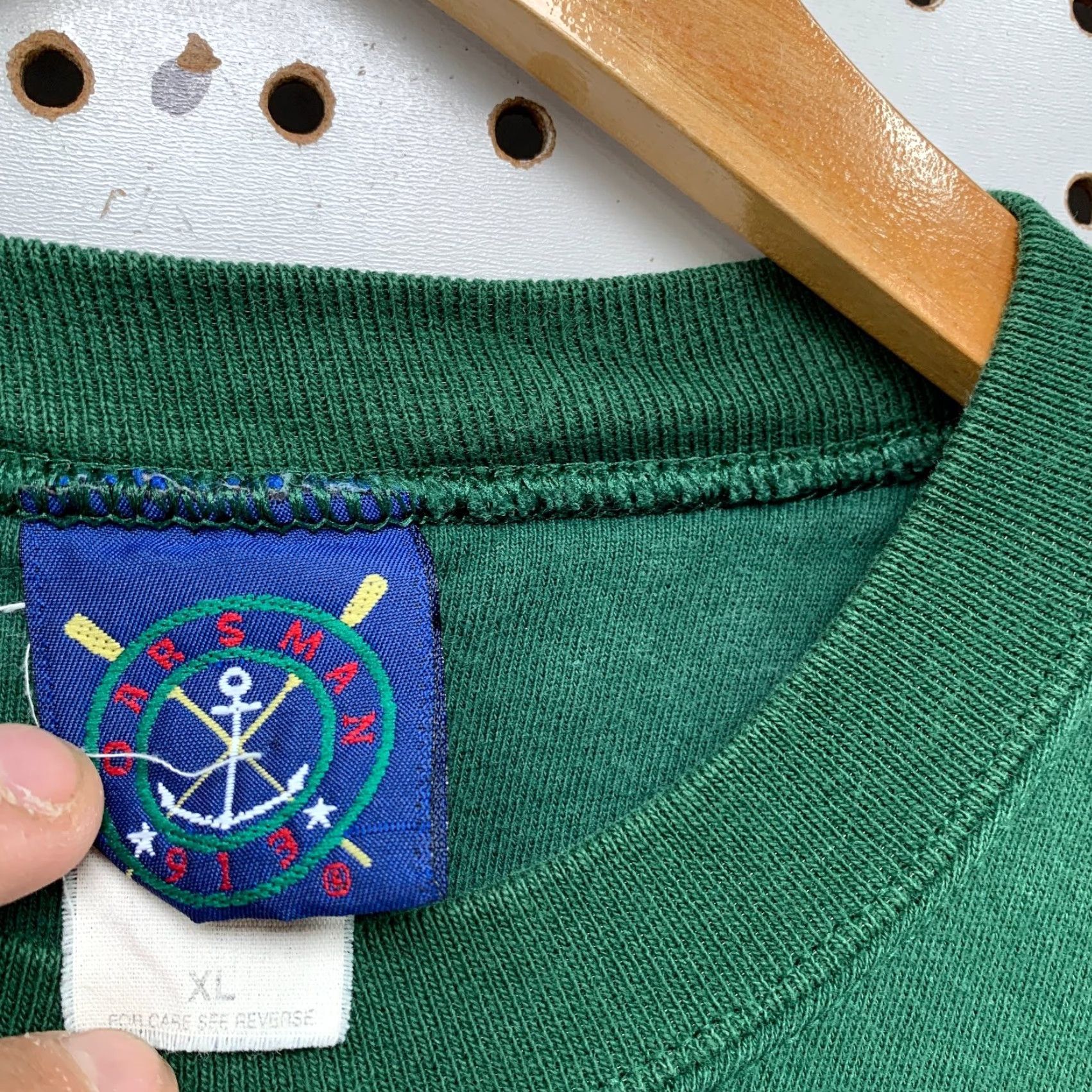 Vintage VINTAGE Oarsman Sweatshirt Crewneck Mens XL Green Embroidered Vineyard Made USA 90s Style Mens Sweatshirt Size US XL / EU 56 / 4 - 4 Thumbnail