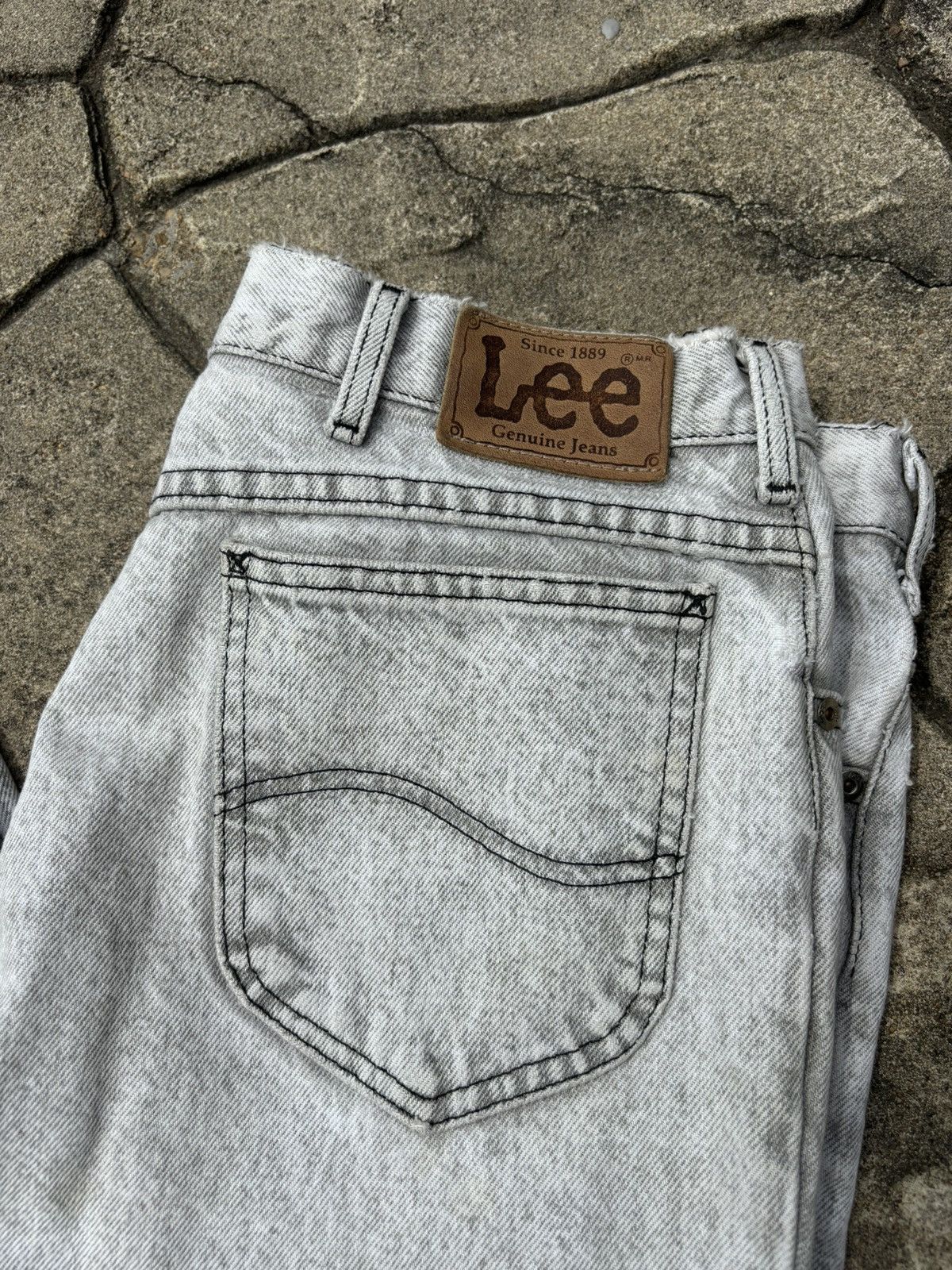 Lee × Vintage Vintage 90s Lee Faded Workwear Blue Jeans Size US 38 / EU 54 - 4 Thumbnail