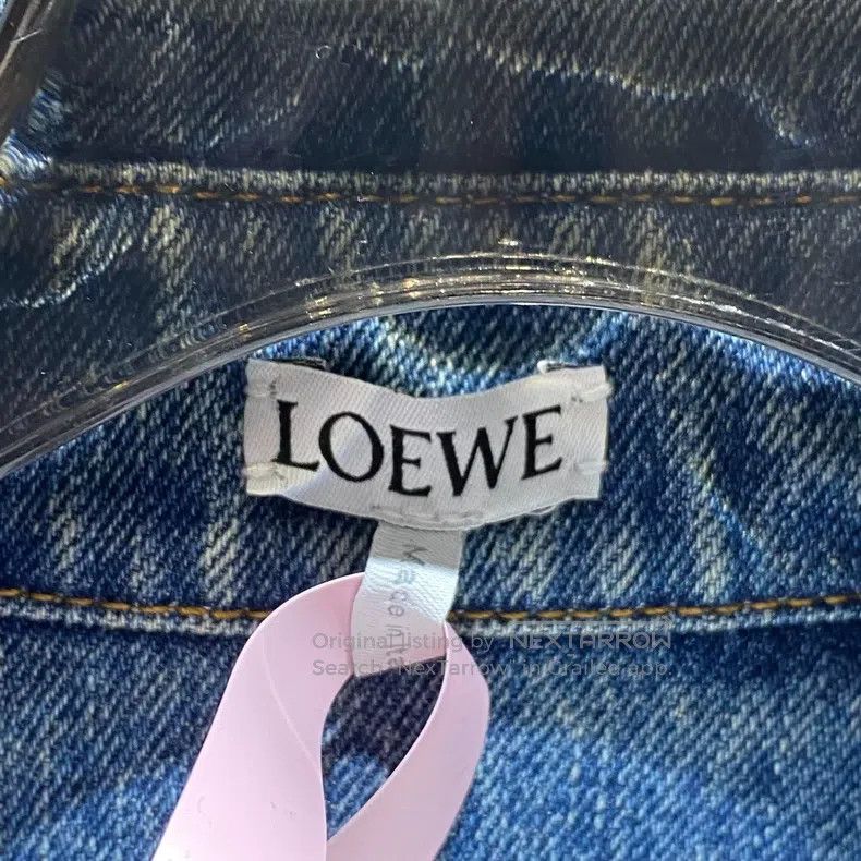 Loewe Loewe Light Blue Embroidered Logo Denim Shirt Jacket Size M / US 6-8 / IT 42-44 - 3 Thumbnail