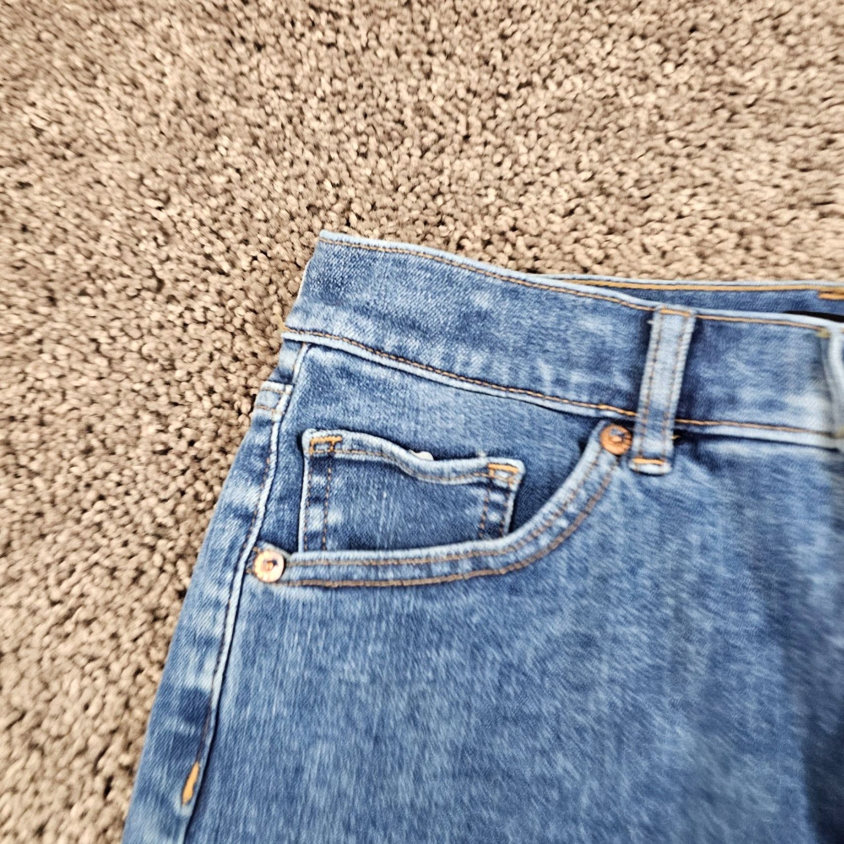 Express Vintage Express Women's Cropped Flare Jeans 00 High Rise Stretch Denim Blue 25x25 Size 24" / US 00 / IT 34 - 3 Thumbnail