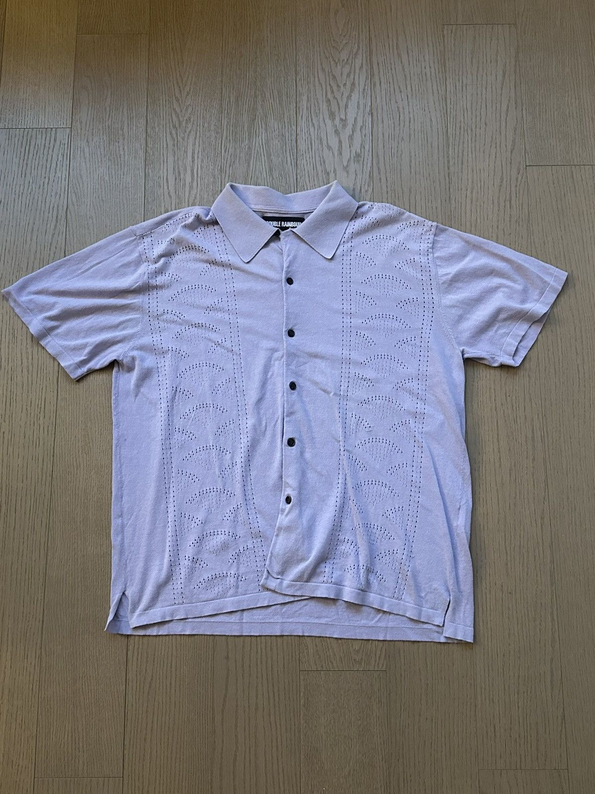 Double Rainbouu Purple Knit Beach Shirt Size US L / EU 52-54 / 3 - 1 Thumbnail