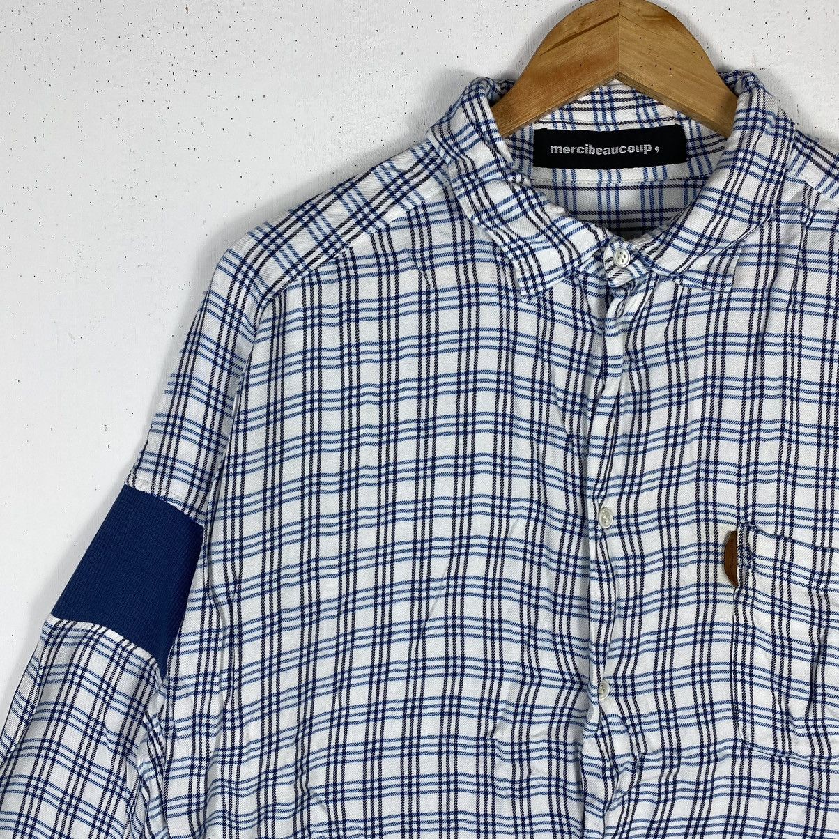 mercibeaucoup IS MERCIBEAUCOUP RAYON COTTON CHECKED PLAID BUTTON UP Size US M / EU 48-50 / 2 - 4 Thumbnail