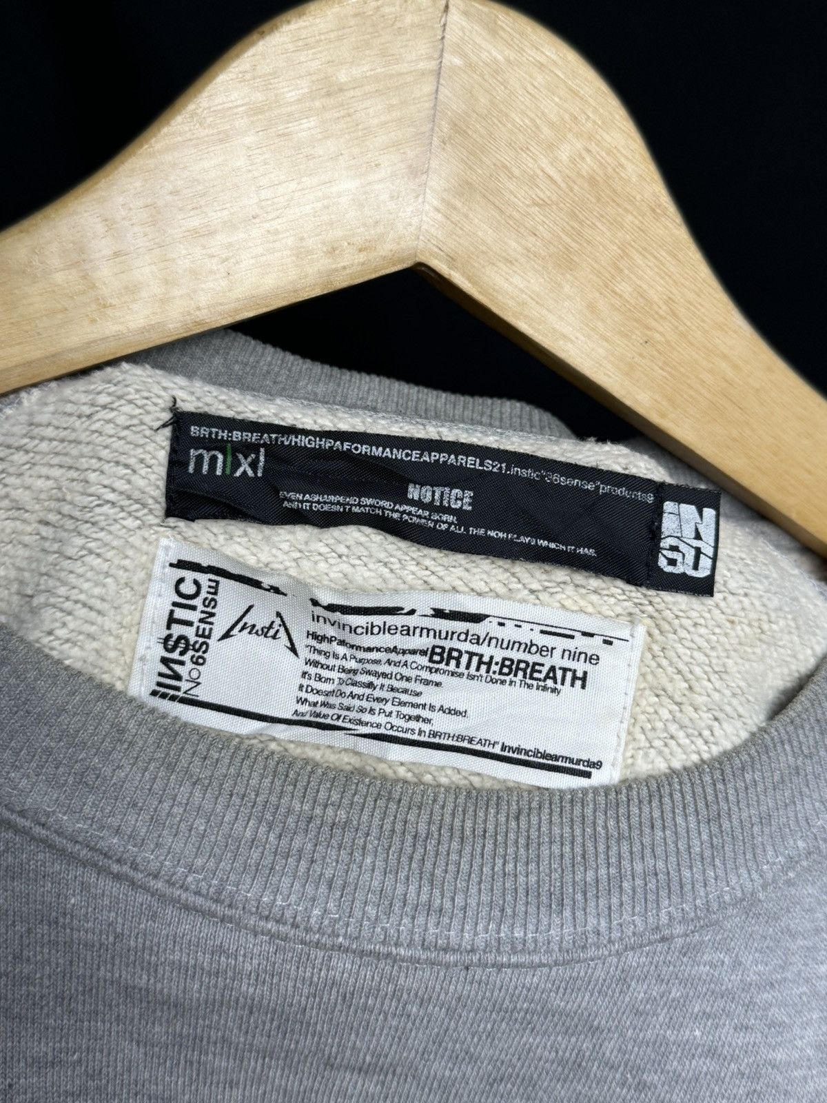 Number (N)ine Number Nine Albert Einstein Brth Breath Sweatshirt 2000s Size US L / EU 52-54 / 3 - 5 Thumbnail