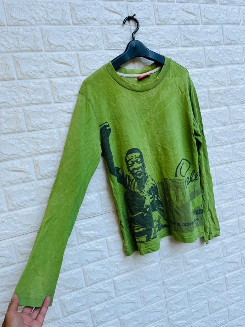 Japanese Brand × Puma × Vintage Vintage Puma X Pele Brazil Football Legendry Fashion Shirt Size US M / EU 48-50 / 2 - 3 Thumbnail