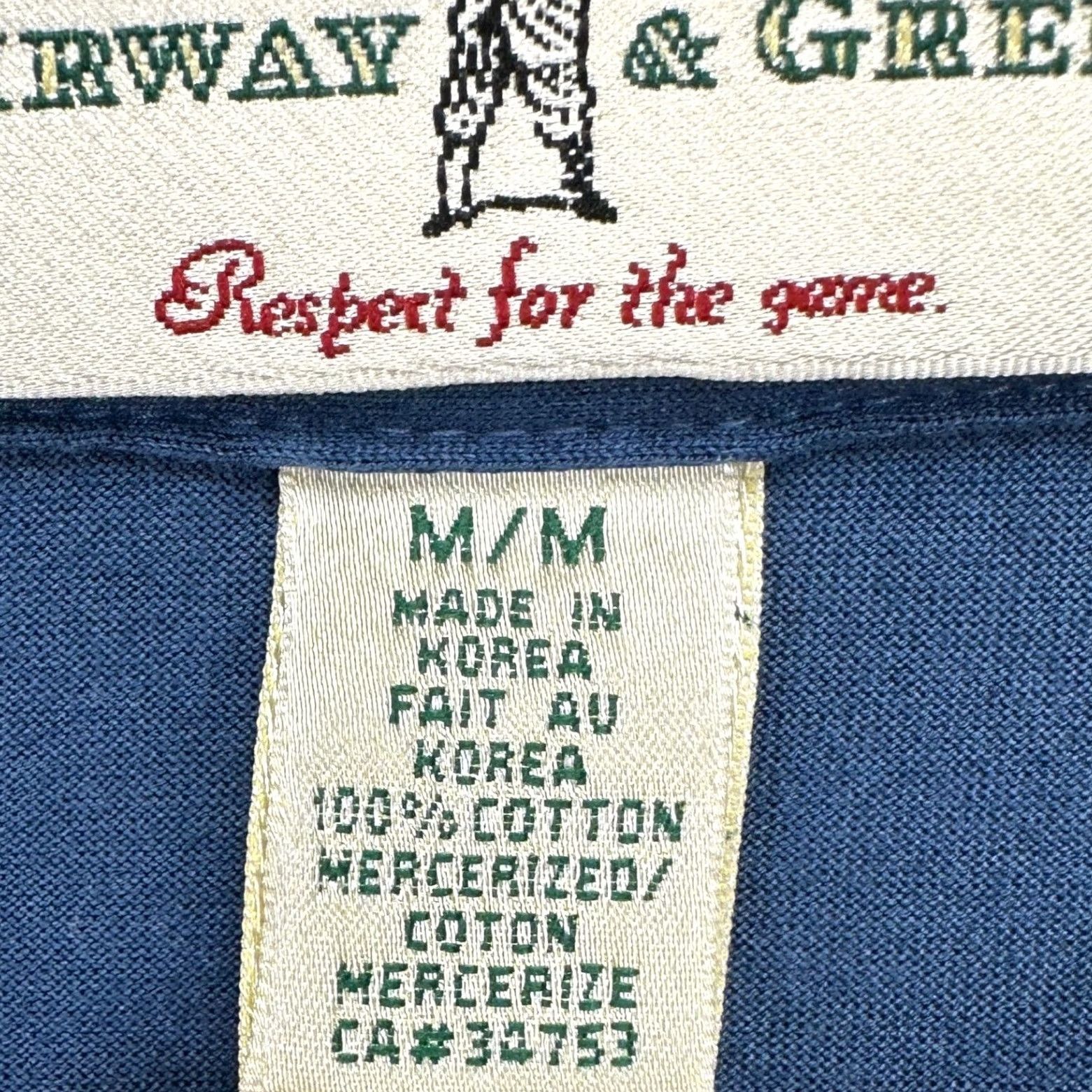 Vintage Fairway & Greene Golf Polo Shirt Mens Medium Blue Logo Rugby Fairway Greene Shirt Golfing Outdoor Breathable Collared Short Sleeve Vintage No Size US M / EU 48-50 / 2 - 5 Thumbnail