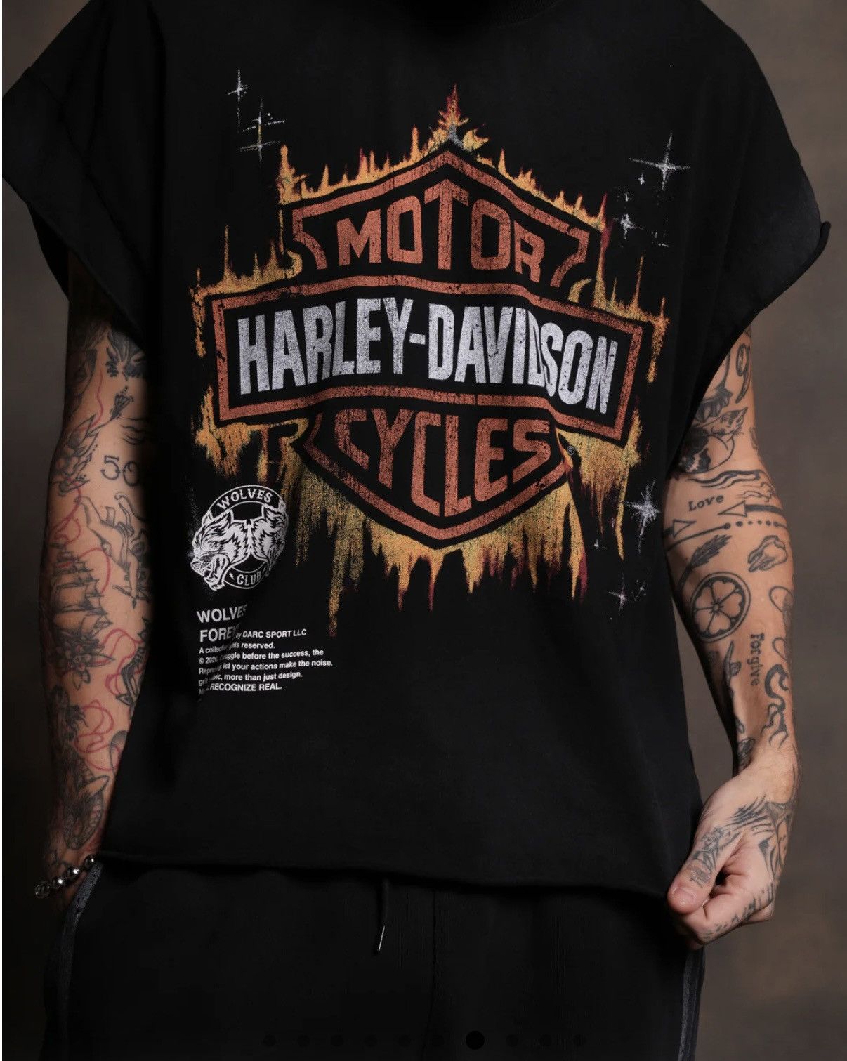 Darc Sport DARC SPORT X HARLEY DAVIDSON MID LENGTH CUT OFF SHIRT Size US M / EU 48-50 / 2 - 6 Thumbnail