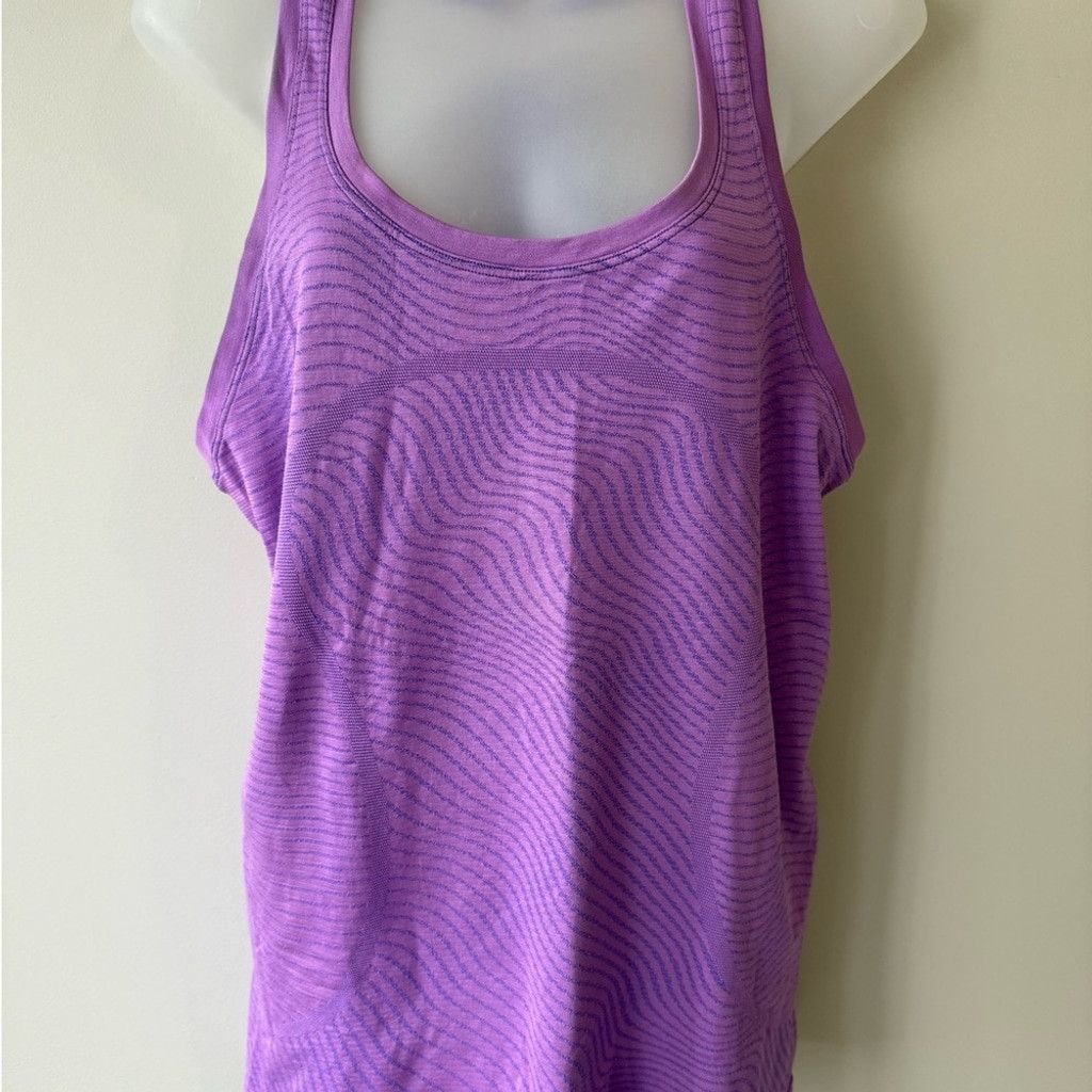 Lululemon Lululemon Athletica Purple Swiftly Tank Top Size L / US 10 / IT 46 - 1 Thumbnail