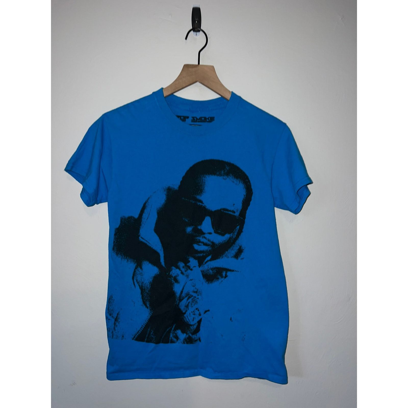 Band Tees Pop Smoke Shirt King Of New York Rap Rapper Blue Tee Small Size US S / EU 44-46 / 1 - 1 Thumbnail