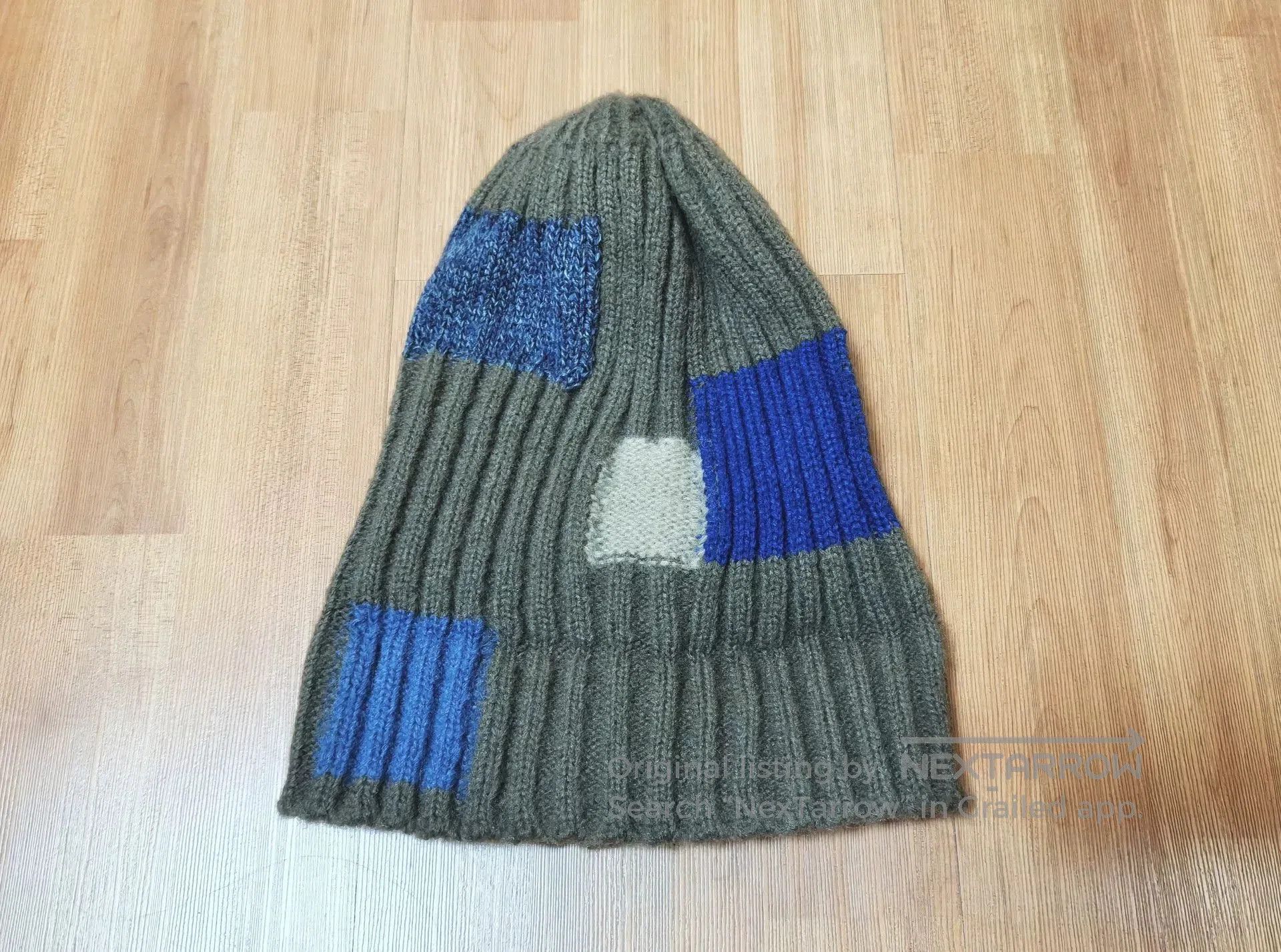 Kapital kapital patchwork knit beanie hat. Size ONE SIZE - 3 Thumbnail
