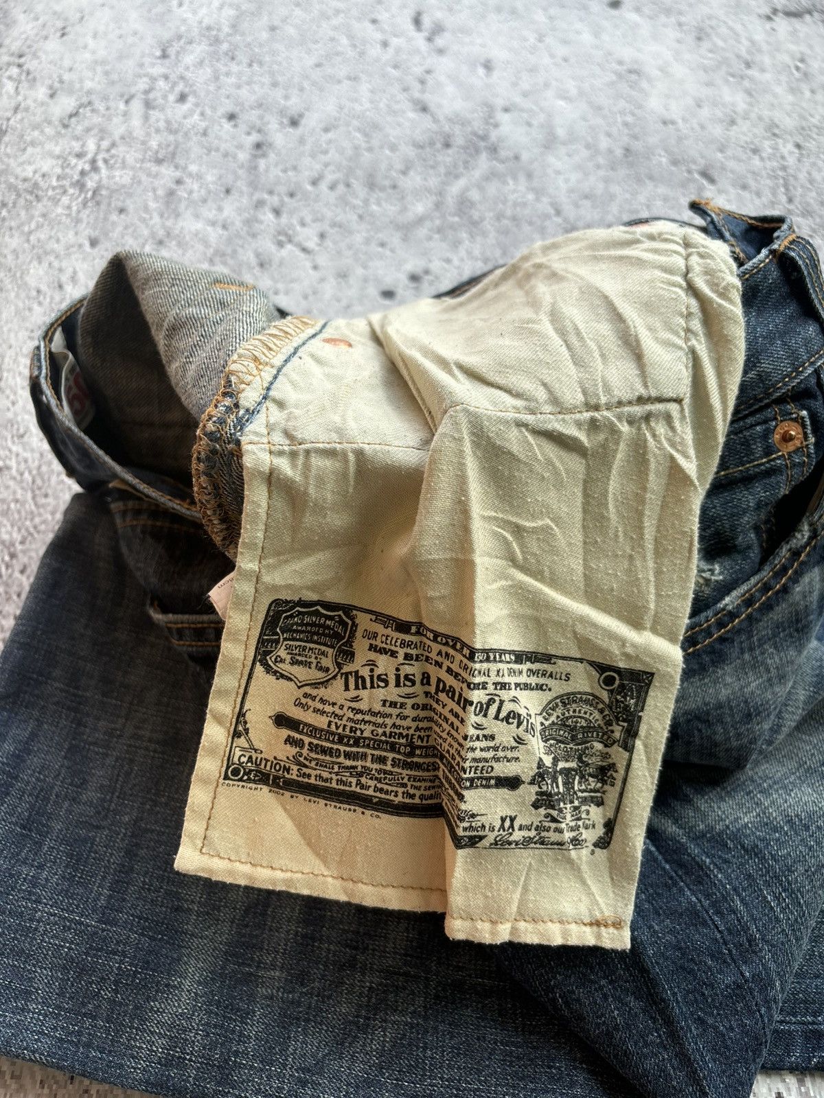 Levi's Levis 501 Distressed Denim style Jeans Size US 28 / EU 44 - 8 Thumbnail