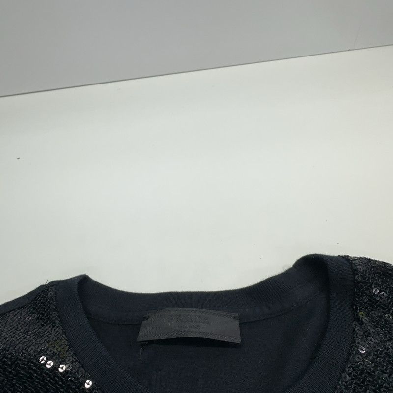 Prada Prada SS22 Black Sequin Short Sleeve Tshirt-2506 Size US S / EU 44-46 / 1 - 7 Thumbnail