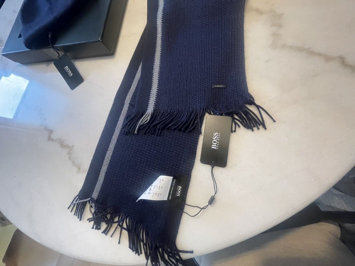 Hugo Boss Hugo boss scarf and beanie gift set Navy mens Size ONE SIZE - 18 Thumbnail