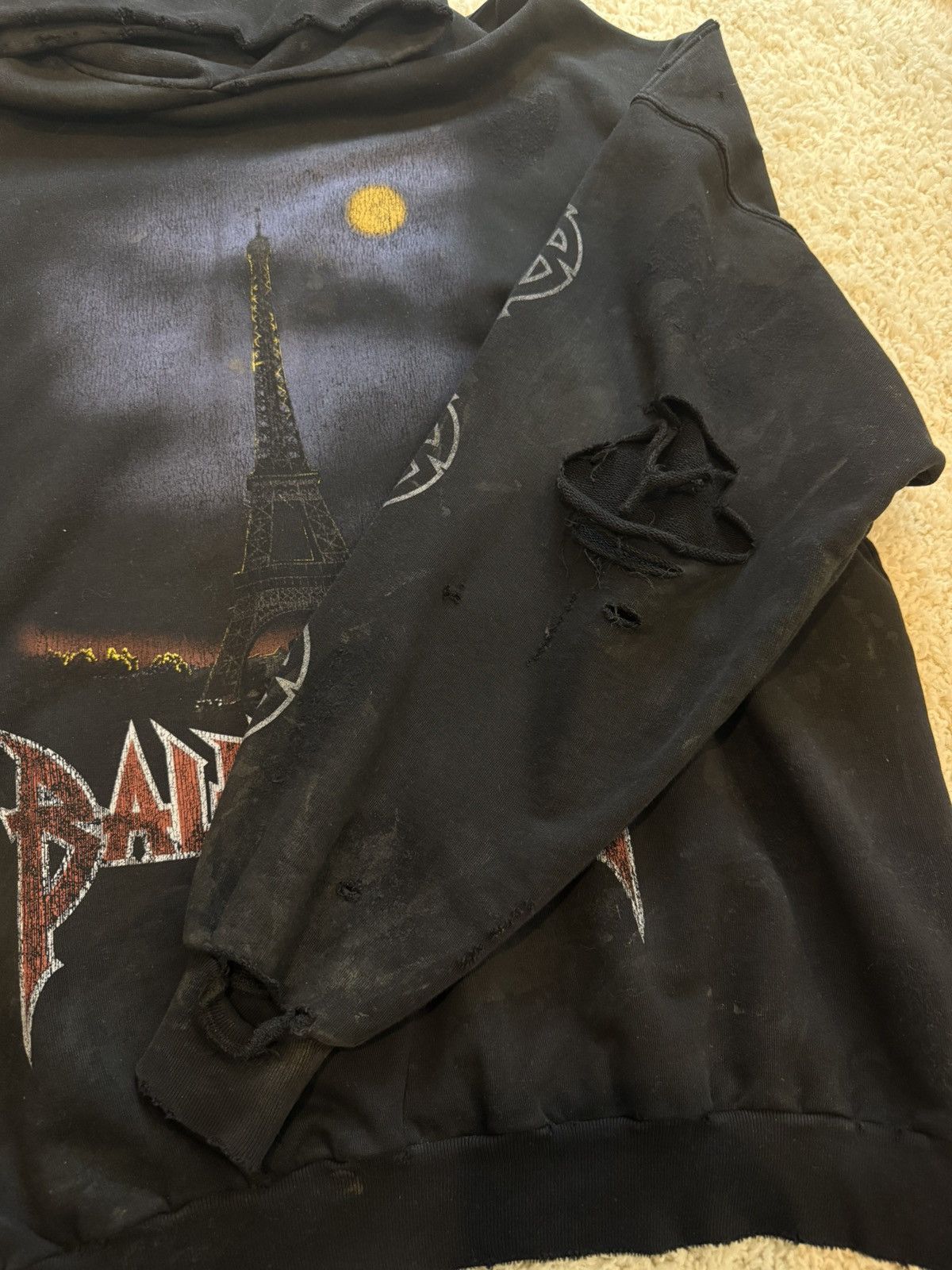 Balenciaga Balenciaga Paris Moon Hoodie Size US S / EU 44-46 / 1 - 6 Thumbnail