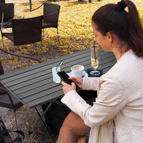 Designer × Homemade YSSOA Portable Folding Aluminum Alloy Table with High-Capaci Size US L / EU 52-54 / 3 - 5 Thumbnail